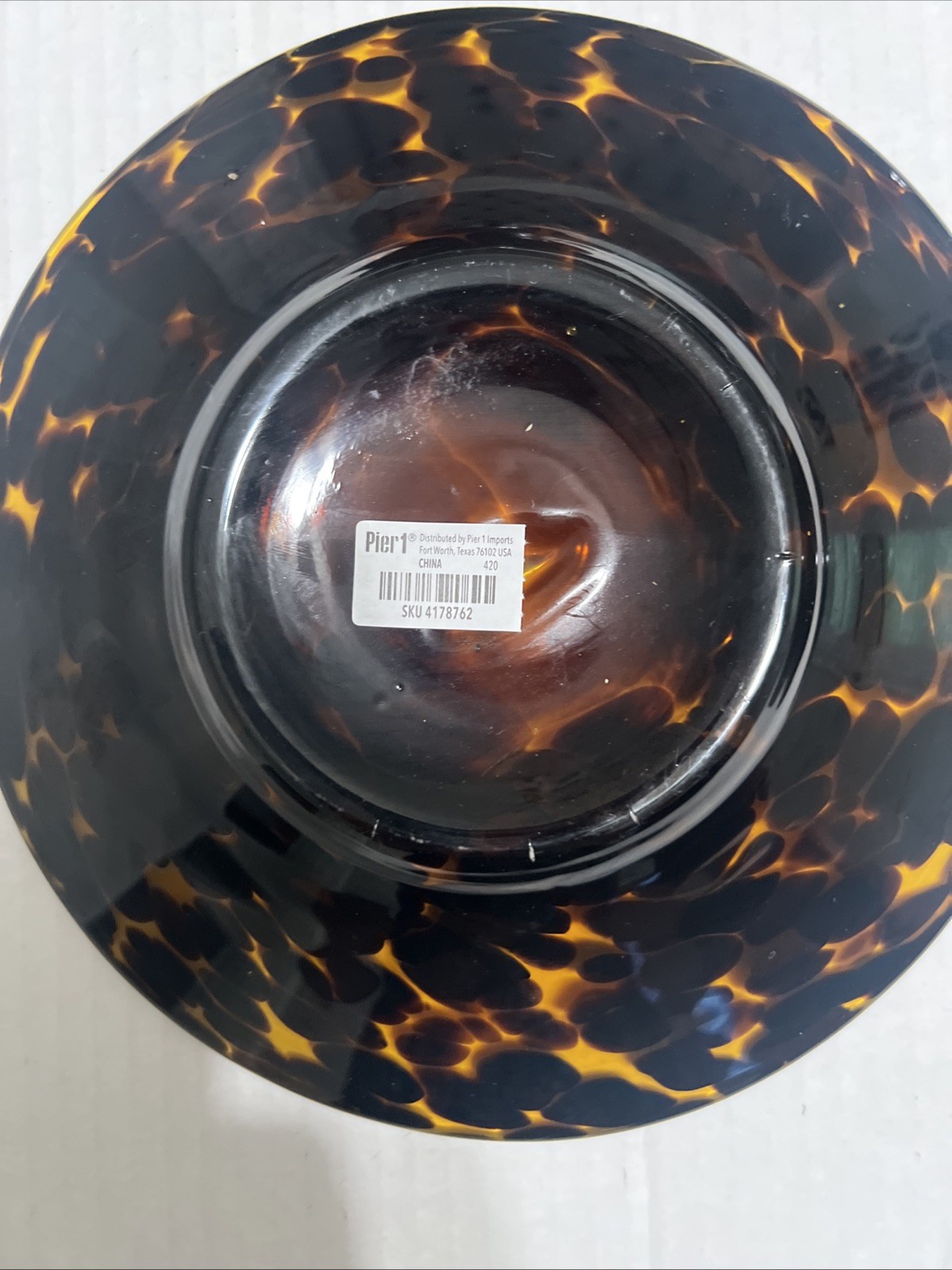Pier 1 Imports Set 4 Tortoise Print Plates