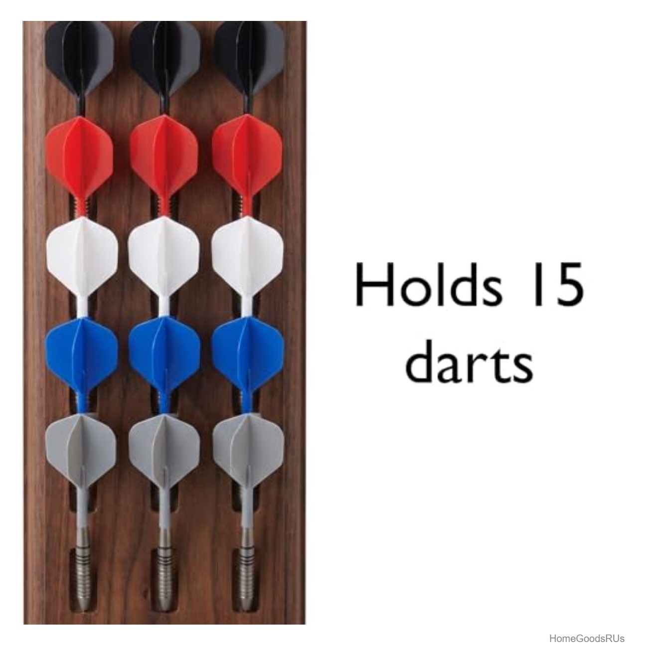 Wall Mounted Solid Wood Steel Tip Soft Tip Dart Holder Caddy Holds 12
