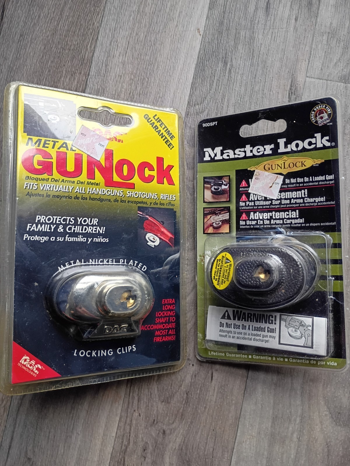 MASTER LOCK DAC Gunlock Gun Firearm Rifle Shotgun Handgun Pistol Safety Lot Of 2