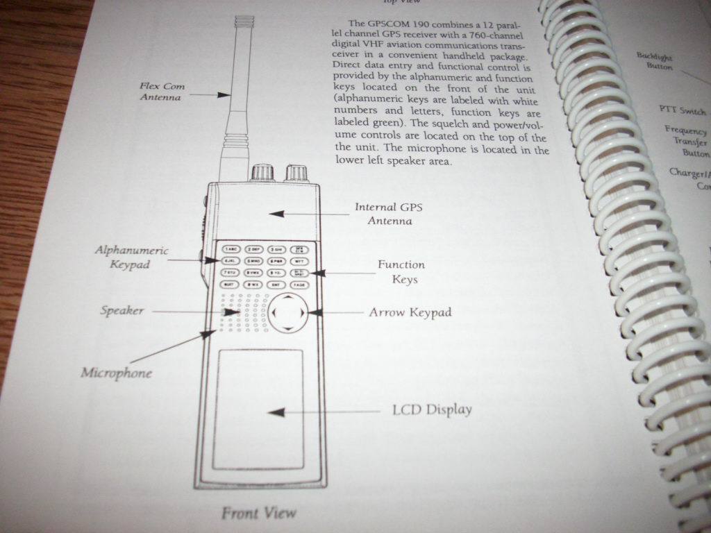 Garmin GPS COM 190 Owner's manual