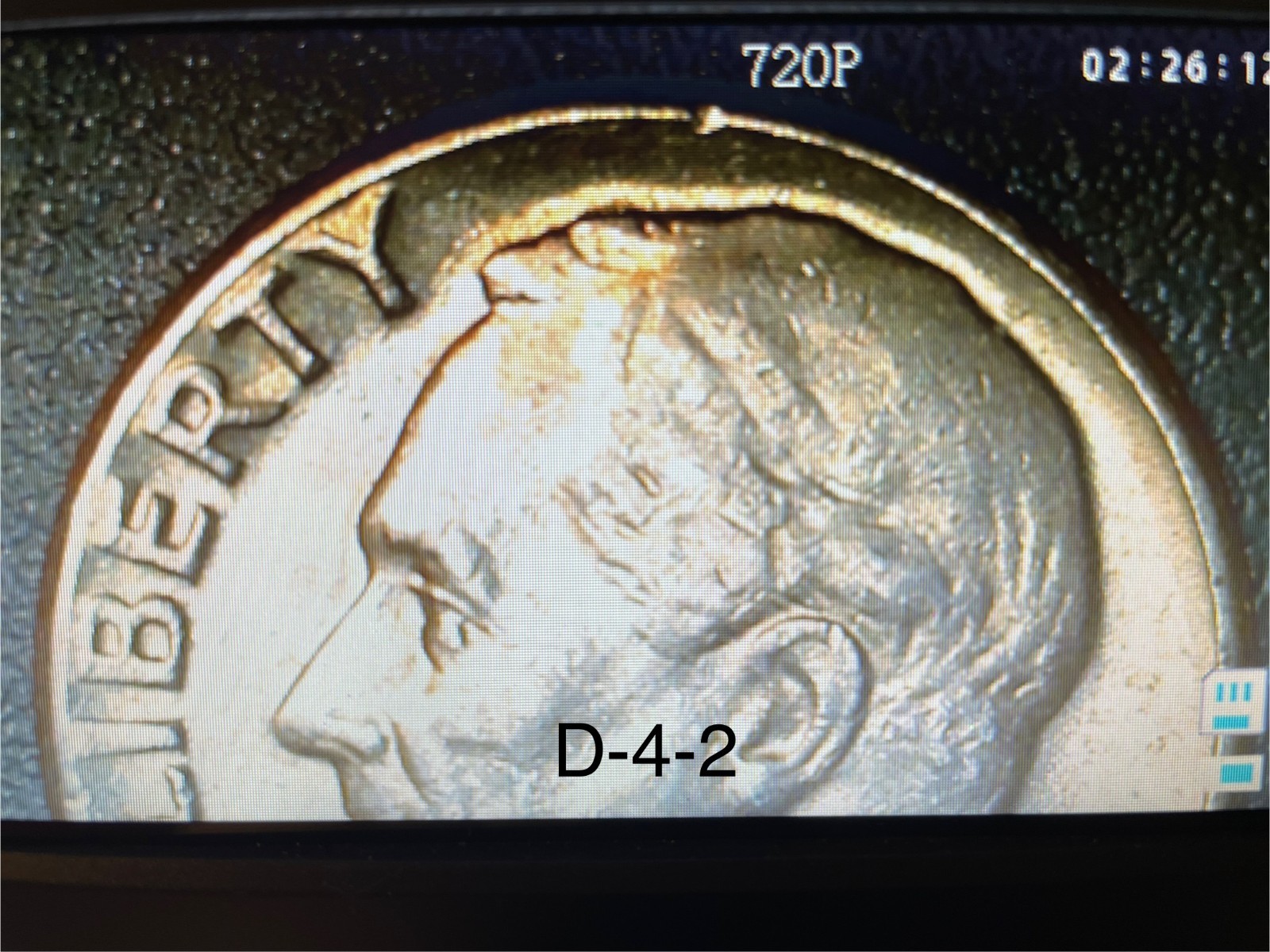 6X Roosevelt Dimes with various broadstrike, off-center, collar errors