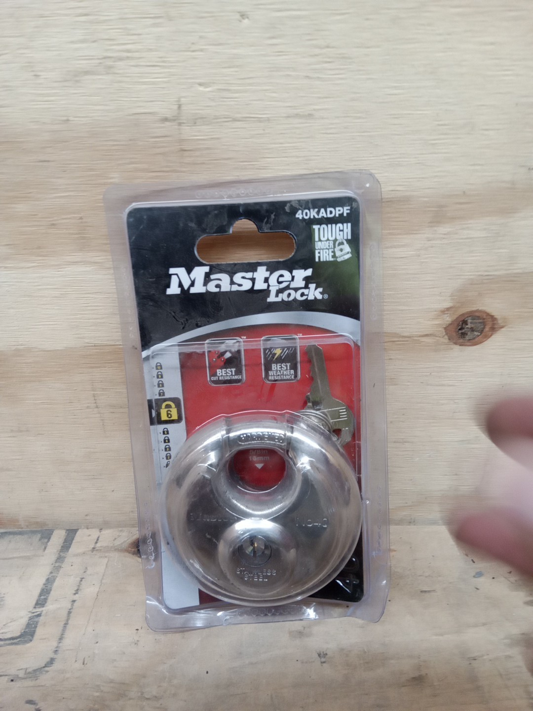 Master Lock 40KADPF Stainless Steel Padlock