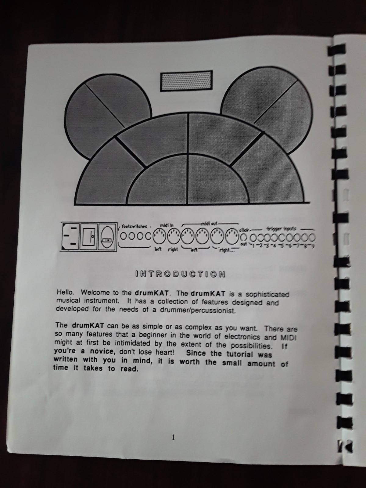 Alternate Mode DrumKat Owners Manual for Pad Controller - No Missing Pages