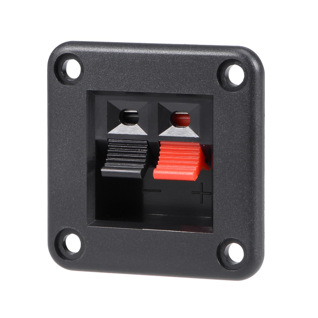 2 Way Jack Socket Spring Push Release Connector Speaker Ending Strip Block