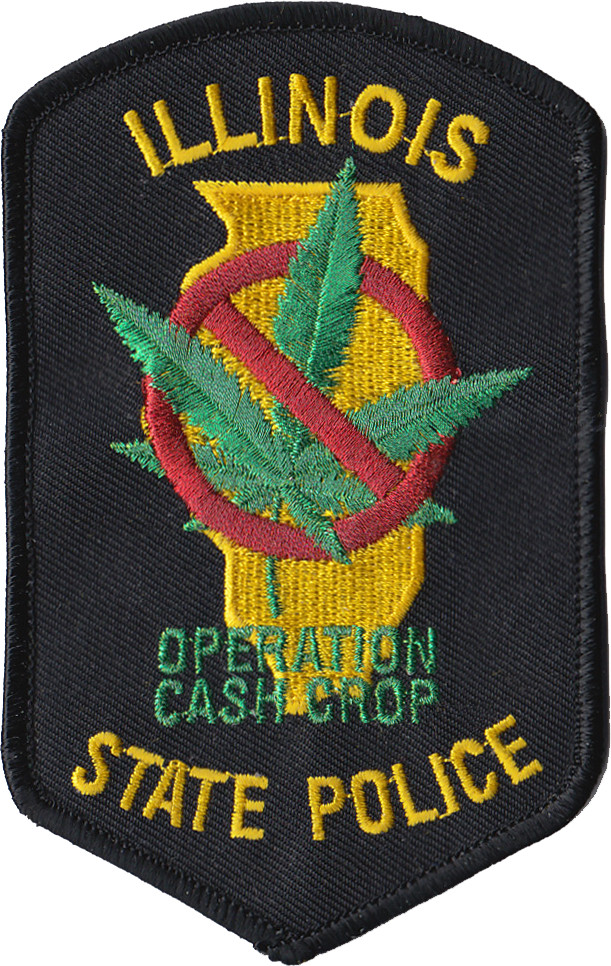 ILLINOIS STATE POLICE SHOULDER PATCH: Operation Cash Crop