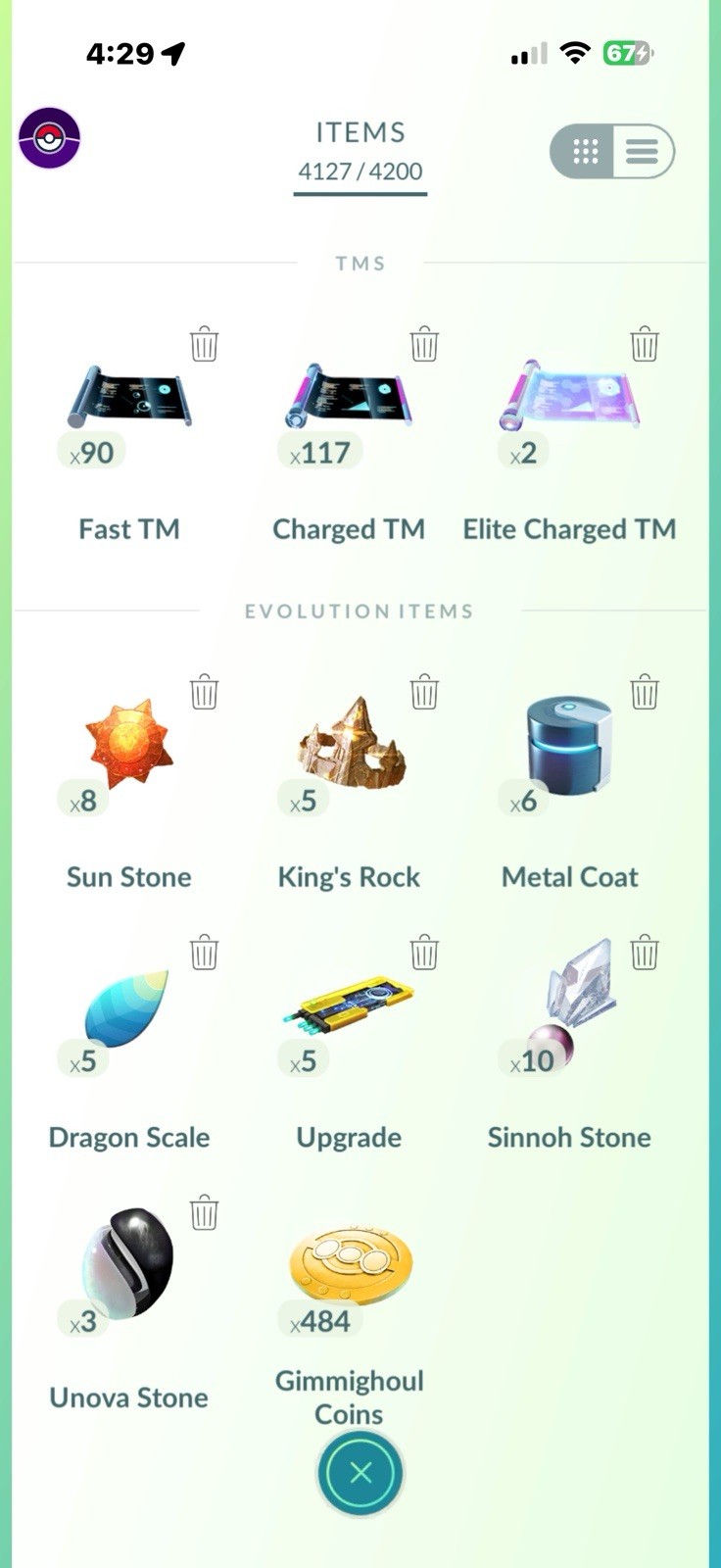 Pokémon GO Level 73 Game Account Legendary Shiny Pokémon Collection