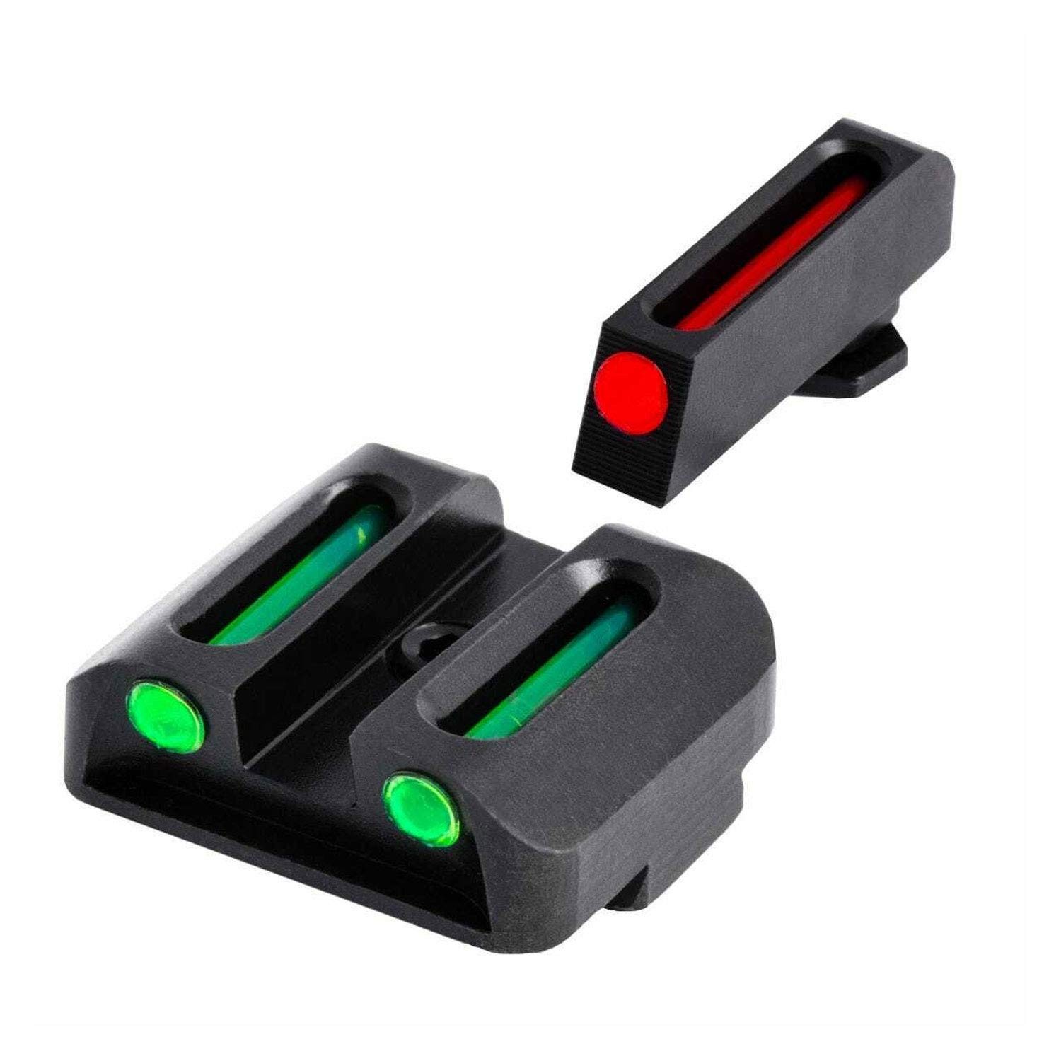 TruGlo Fiber Optic Sight, Sig Sauer 8 Front 8 Rear One Size, Black