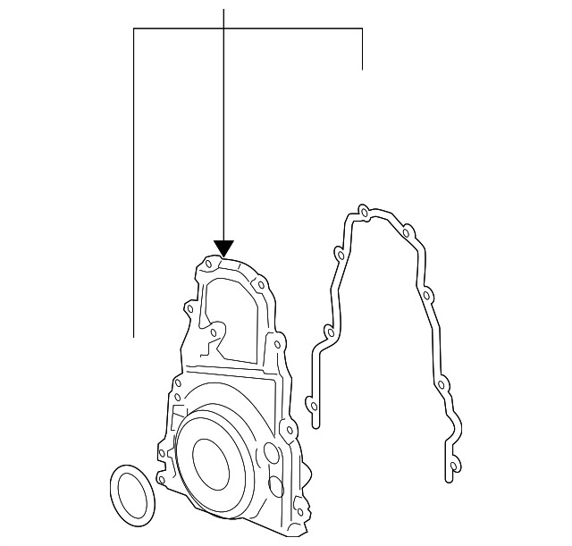 Genuine GM Engine Timing Cover 12611880