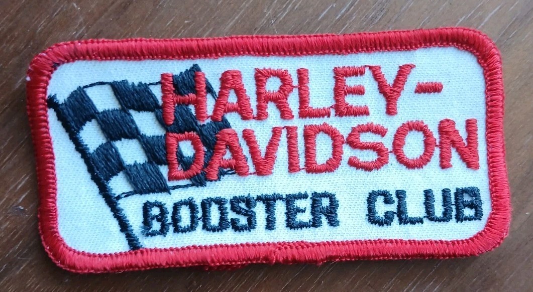 Vintage Harley Davidson Biker Sew On Racing Patch