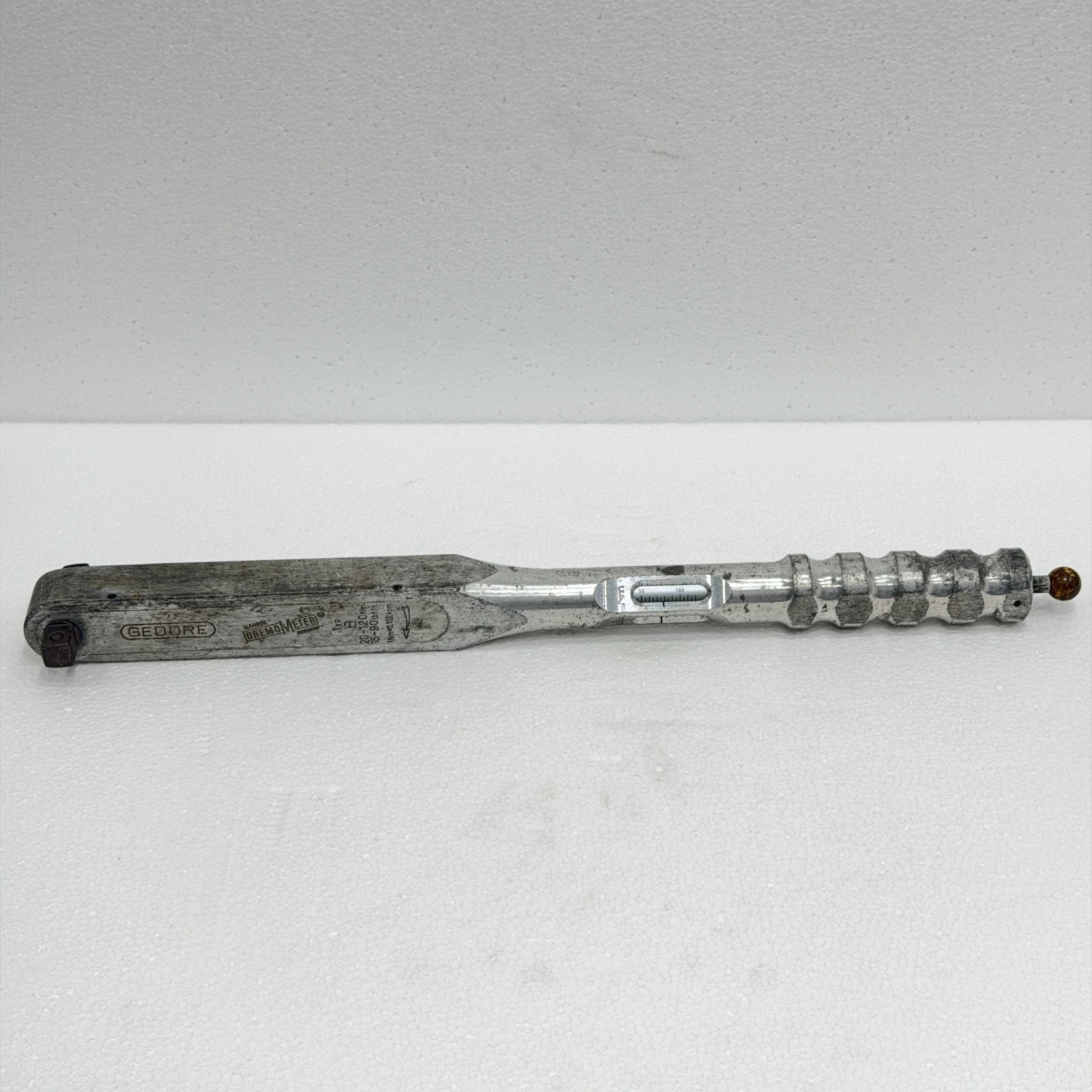 GEDORE RAHSOL DREMOMETER TYPE B 20-120 NM 15 -90 lb.ft TORQUE WRENCH 1/2 GERMANY
