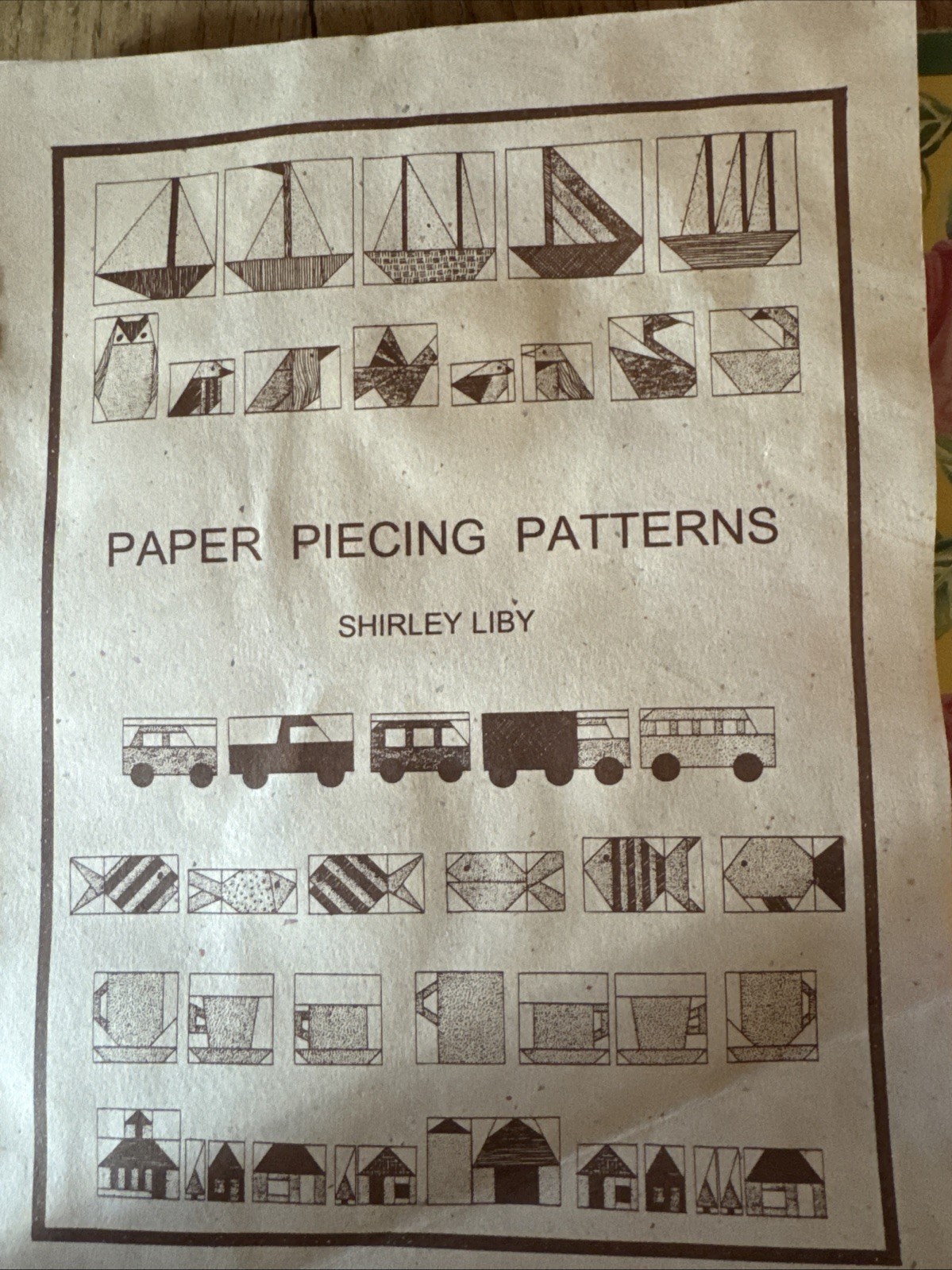 Paper Piecing Patterns Surely Liby