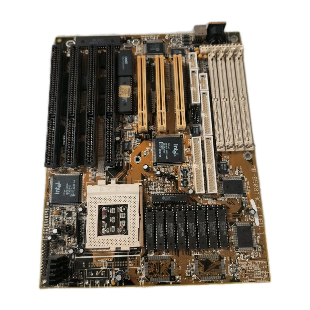 * SALE VINTAGE BIOSTAR MB-8500TAC-A INTEL 430VX SUPER SOCKET 7 AT MOBO MBMX46