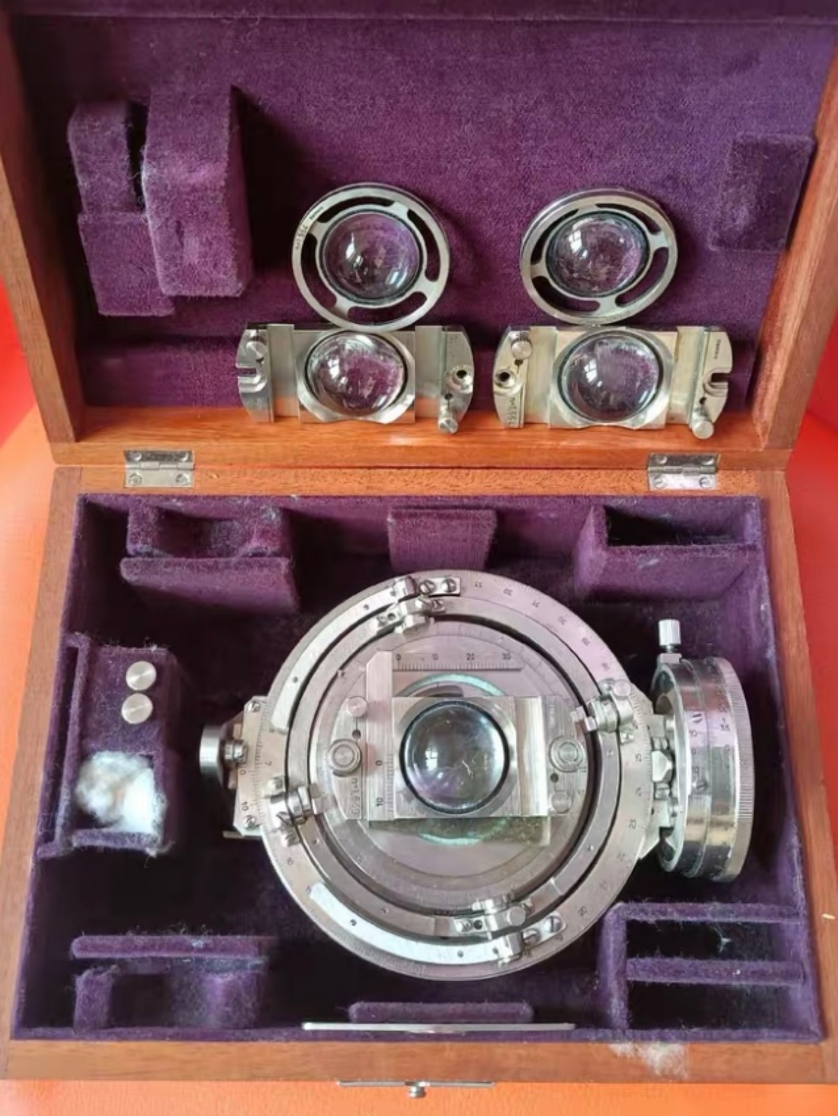LEITZ POL Five axis rotating table original packaging Fedorov Rare Retro
