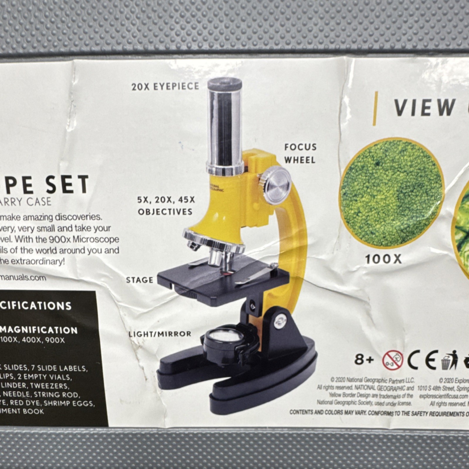 National Geographic Explore Small Worlds 900x Microscope Set with Carry Case