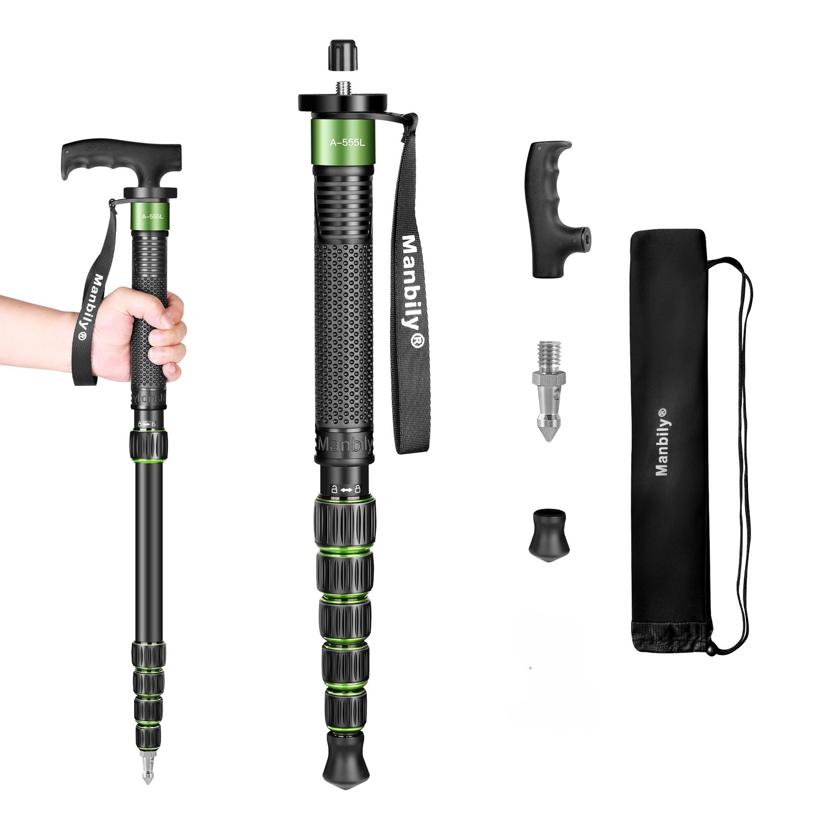 Manbily Camera Monopod Aluminum Portable Compact Lightweight Travel Monopod US