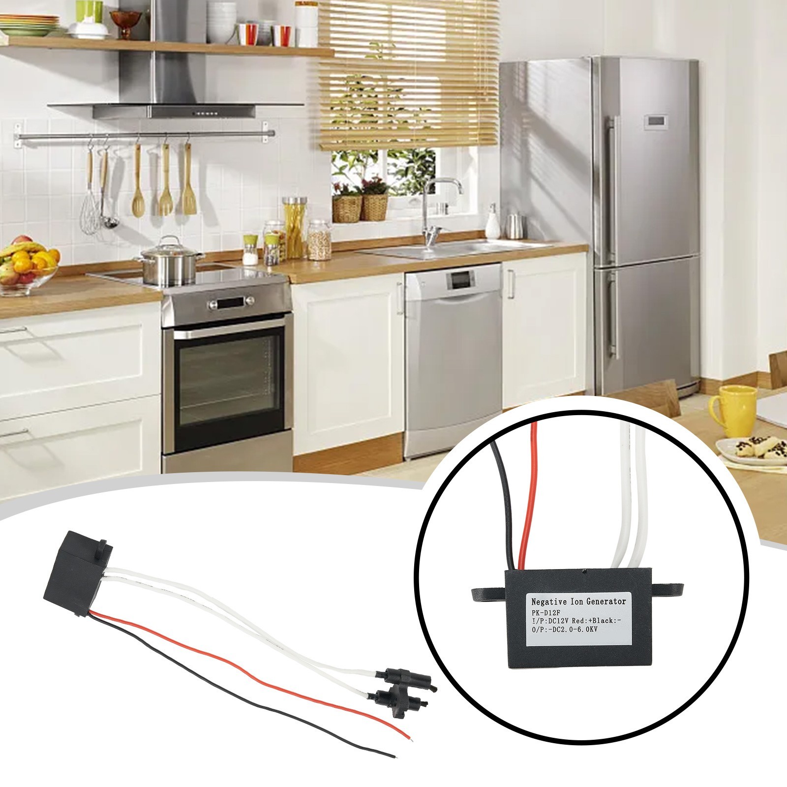 12v DC High Output DIY Air Anion Ionizer Ionizer Airborne Negative Ion Generator