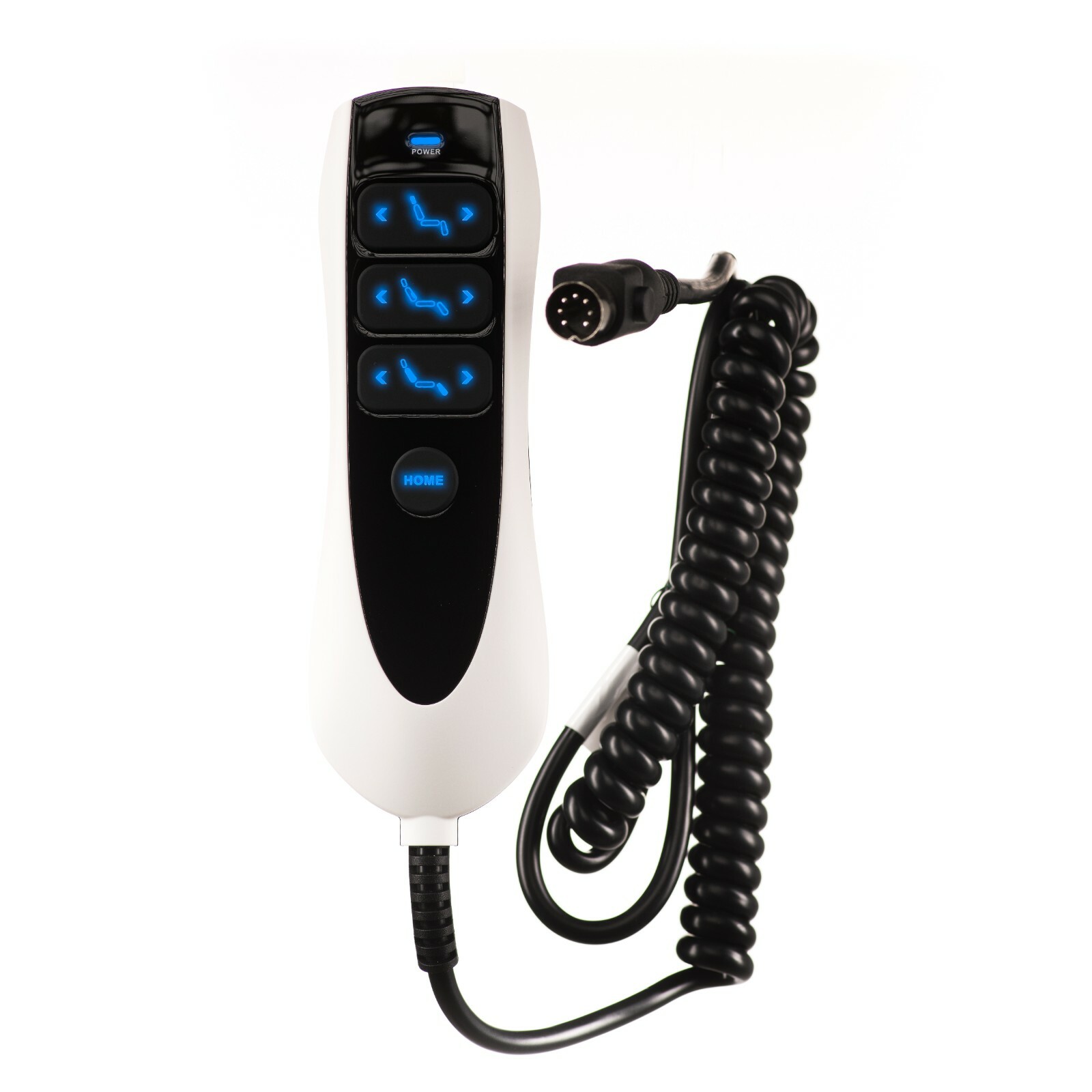 Okin Remote Hand Control with 6 Button and USB - 7 pin Plug for Lift Chair Power