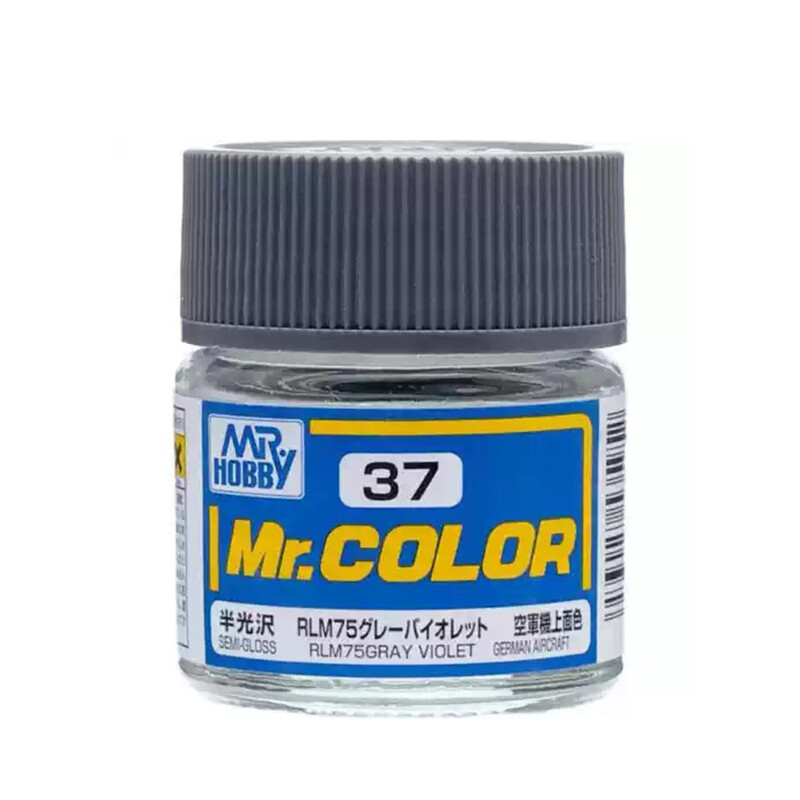 Mr. Hobby Mr. Color Lacquer Paint C37 SEMI-GLOSS RLM75 GRAY VIOLET - 10ML
