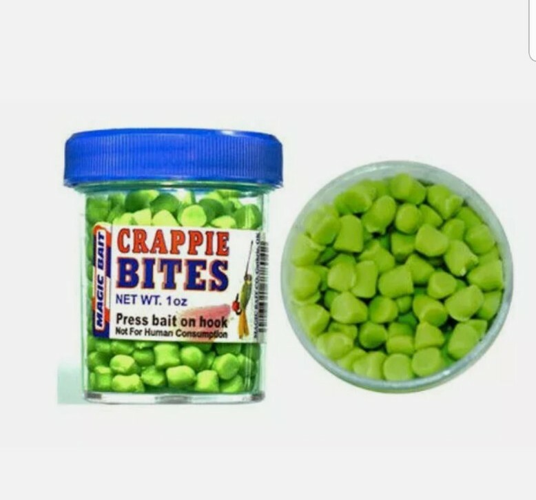 1 Oz Jar Magic Bait Crappie Bites Fishing Dough Baits Chartreuse Green Tackle
