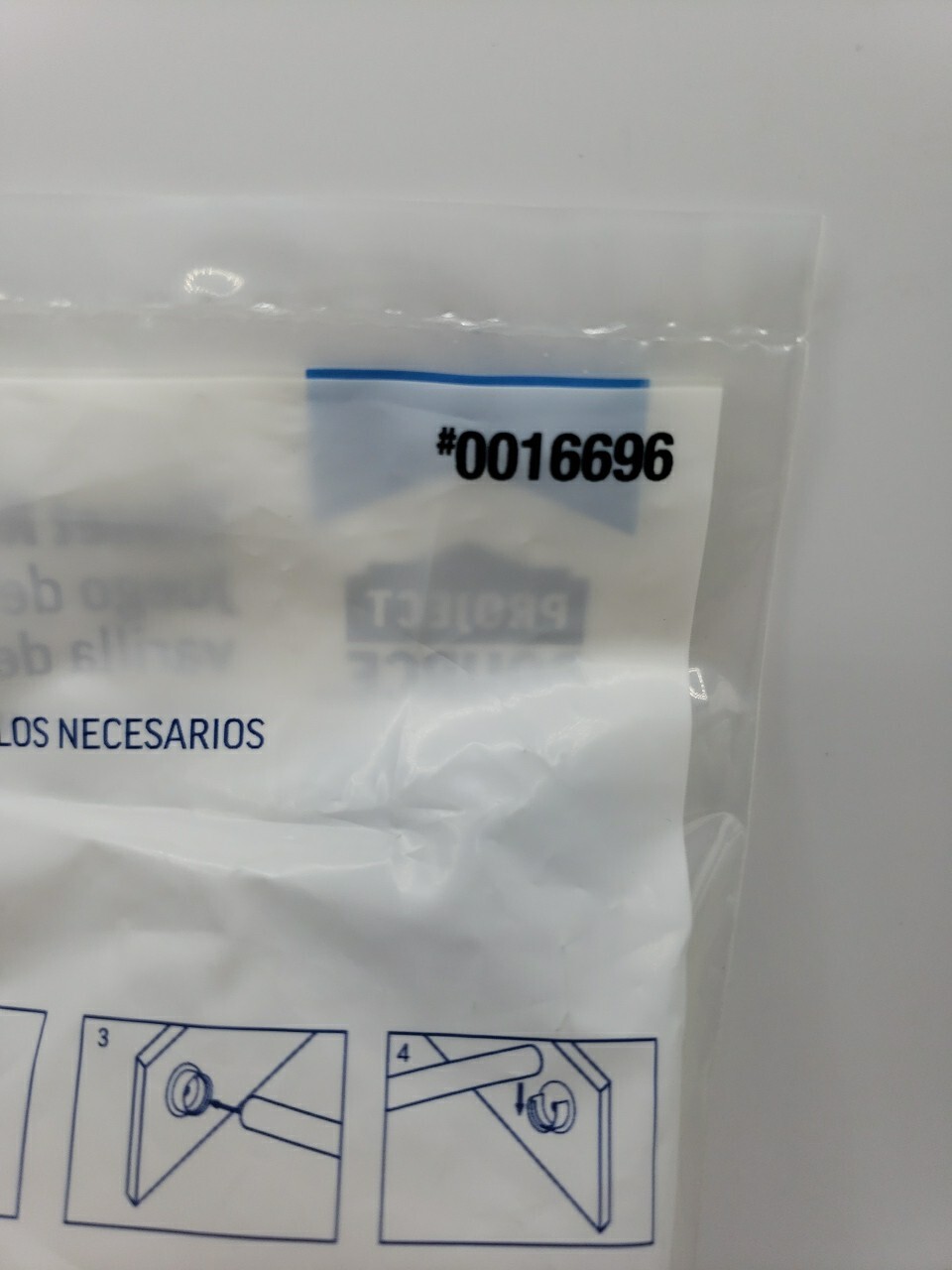 (2-Pk) Project Source Fixed Mount Rod Support Socket Set White 0016696