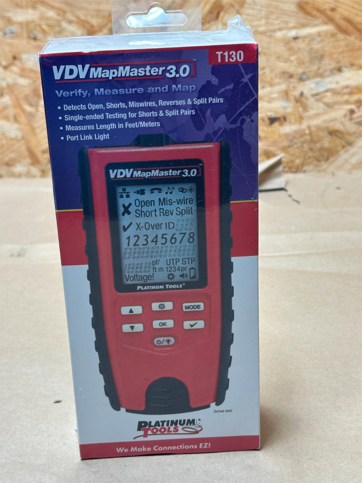 Platinum Tools VDV Map Maser 3.0 T130 Detects Open, Shorts, Miswires, Splits