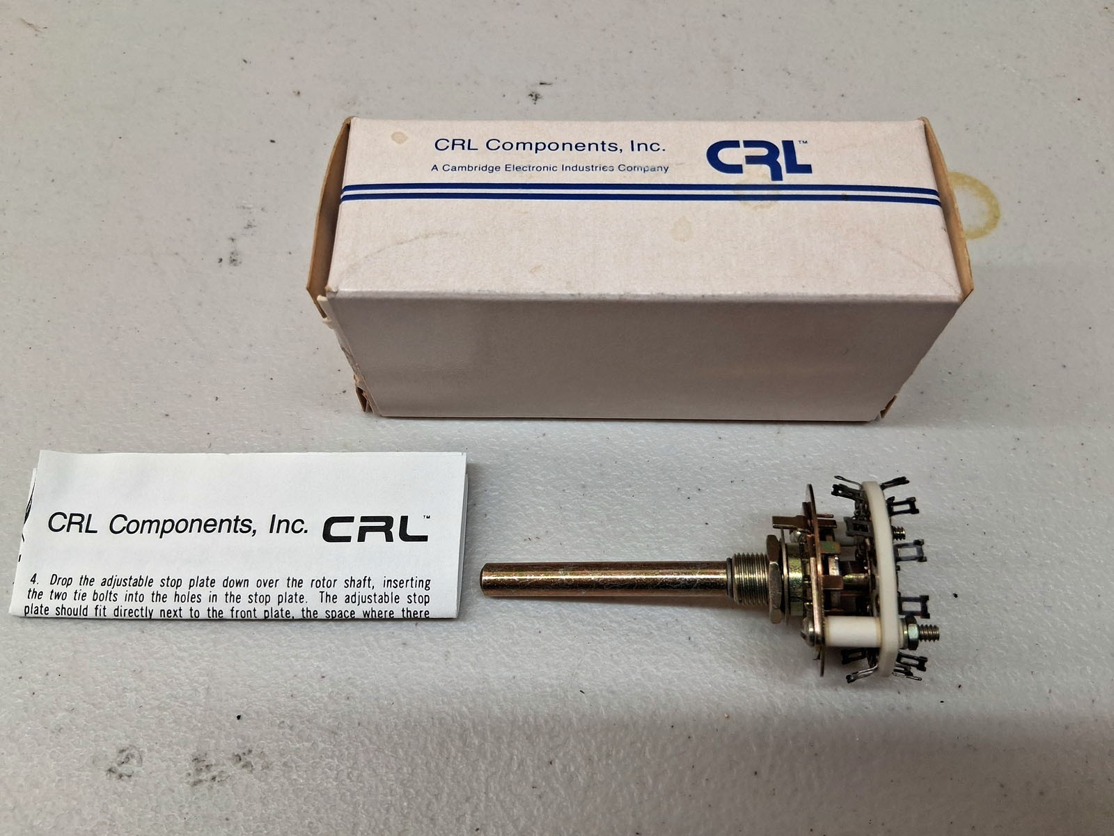 NEW IN BOX CRL Electroswitch PA2014 5 Pole 3 Position Shorting Rotary Switch