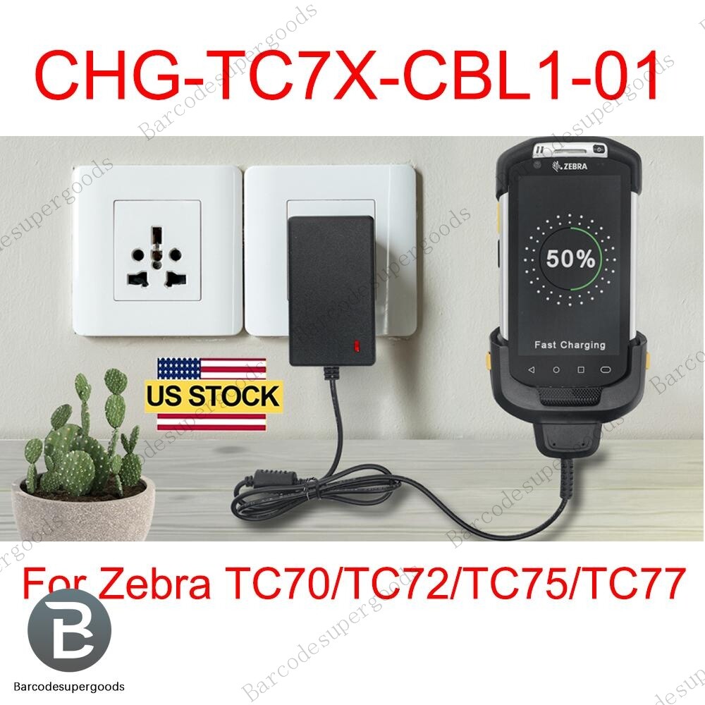 Charging Cable for Symbol Zebra TC72 TC77 TC70 TC75 Replaces CHG-TC7X-CBL1-01 US