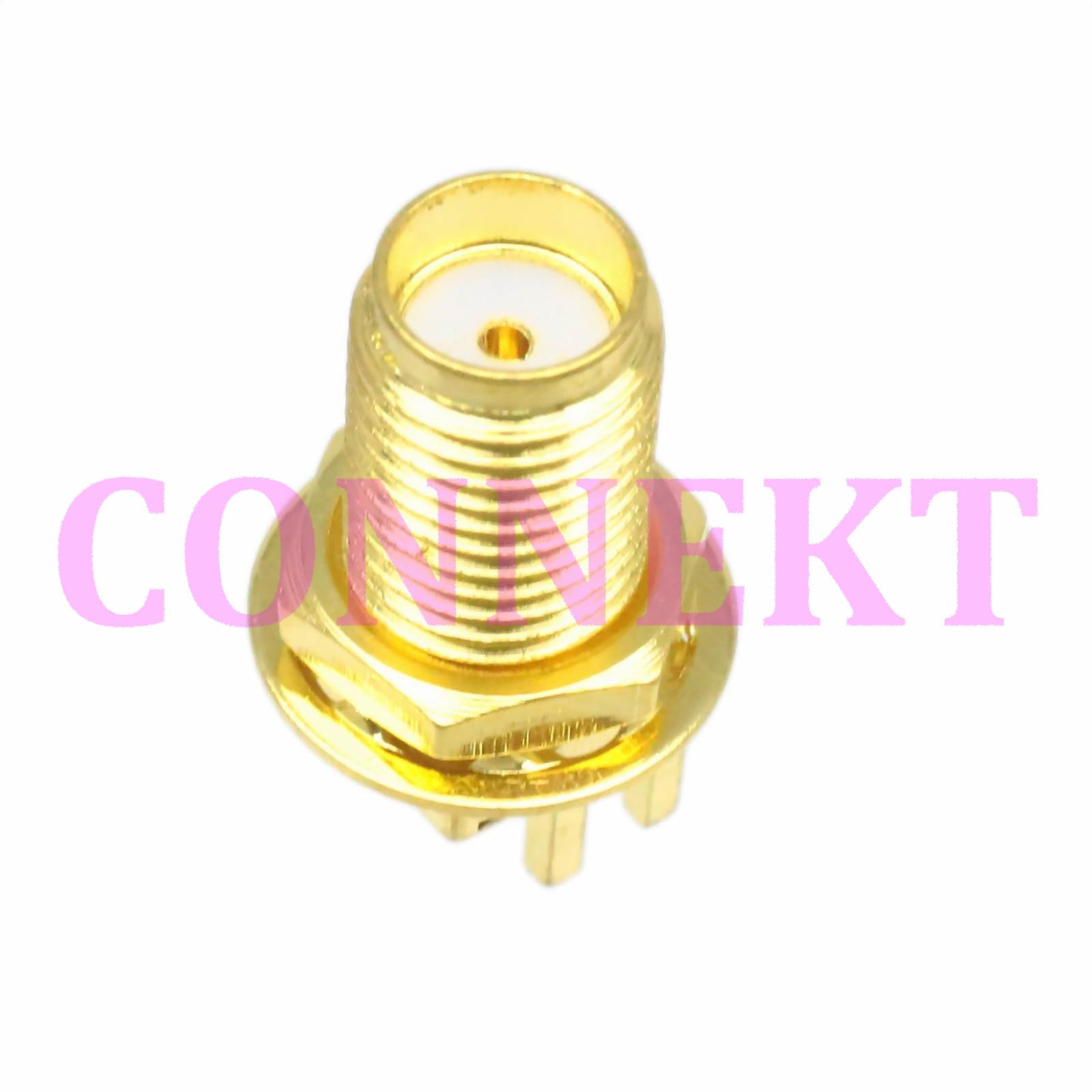 10pcs SMA female nut bulkhead solder PCB clip mount RF connector