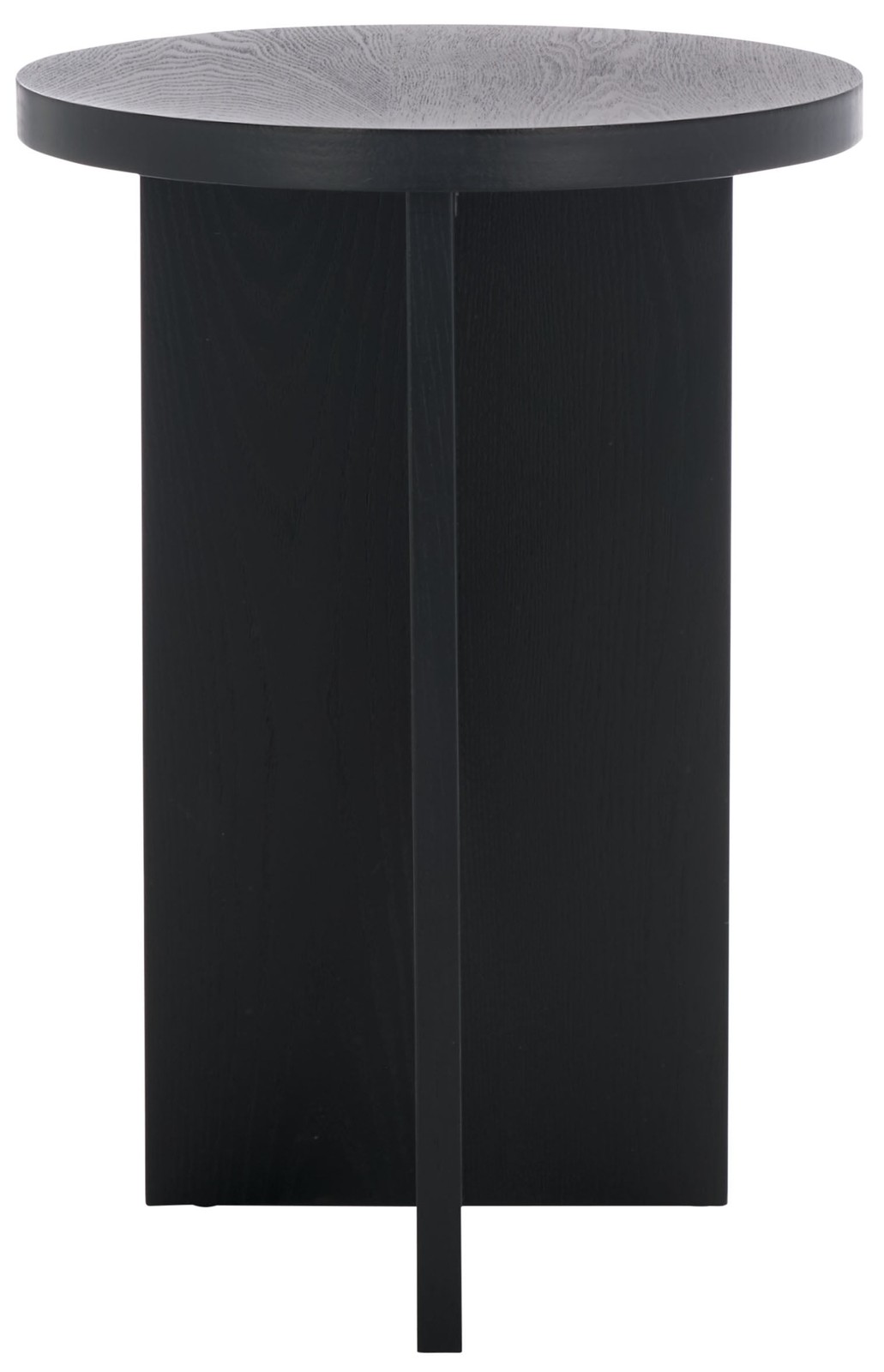 20" Tall Black Contemporary End Table Slim Stable Aesthetic Design