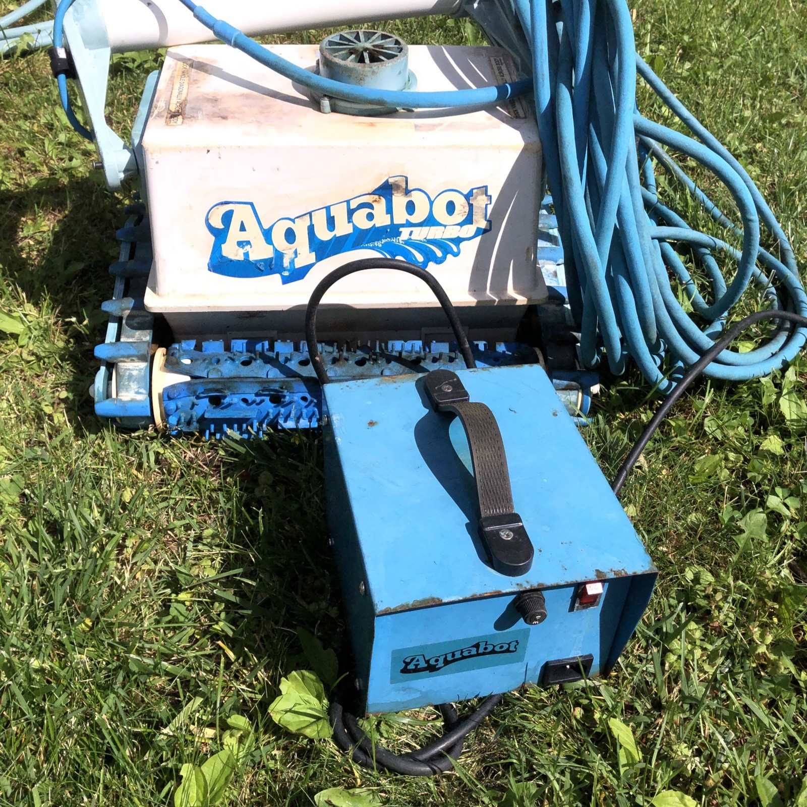 Vintage Aquabot Turbo For Parts Or Repair With Power Supply