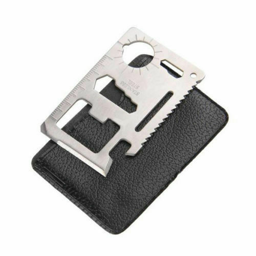 New 2 Pieces 11 - in- 1 Function Credit Card Size Survival Pocket Tool