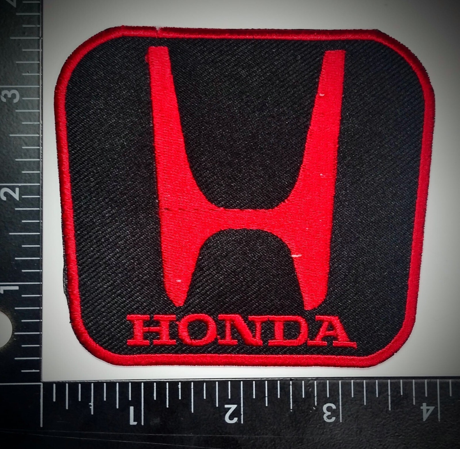 Honda Patch logo Red/Black Championship High Quality Sew or Iron on Embroidery