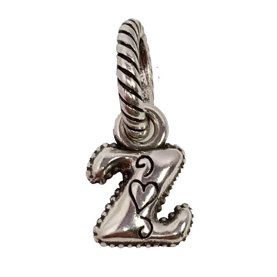 Authentic Brighton ABC Letter Z Charm, J9062Z, Silver Finish,  New