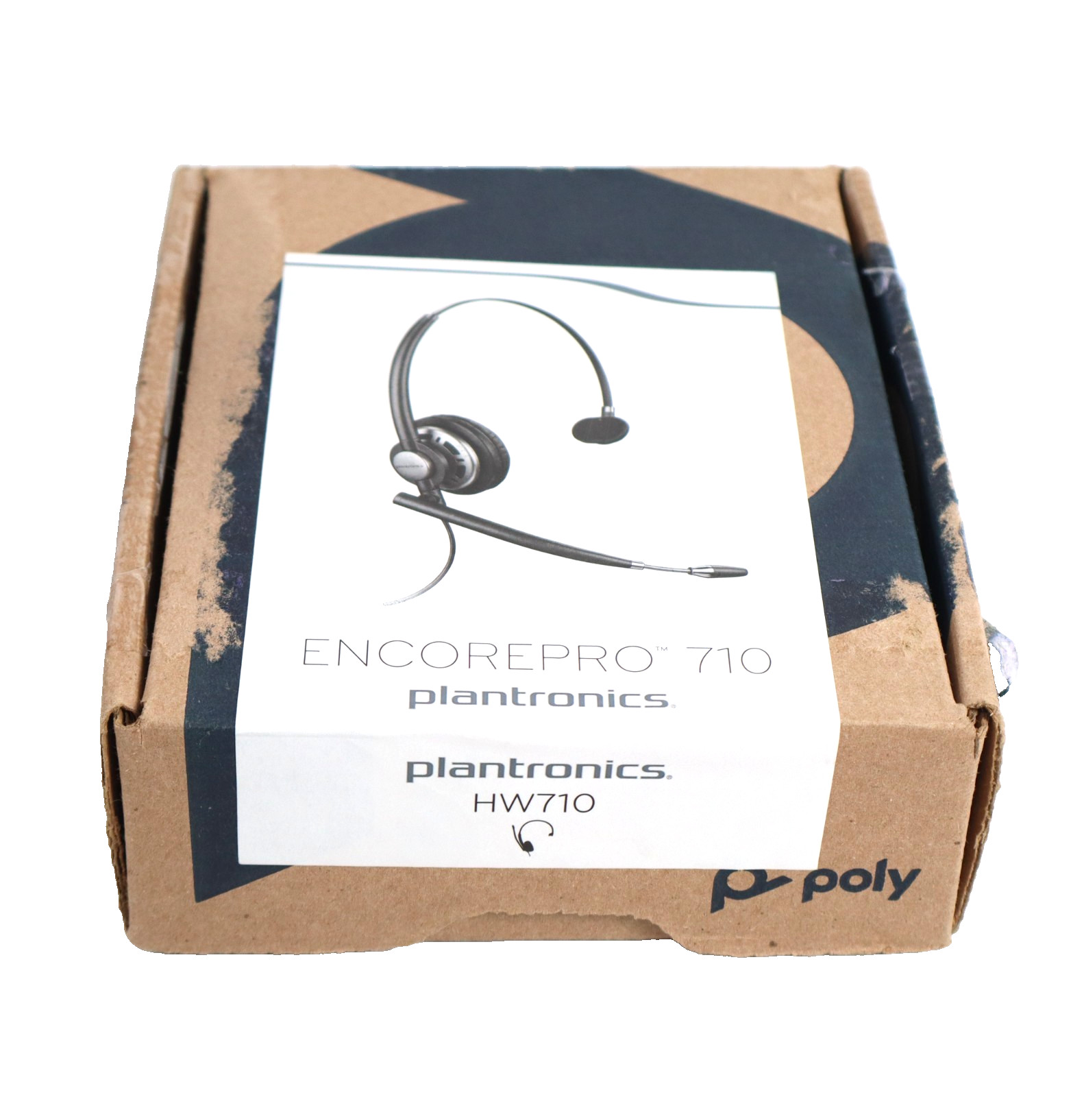 Plantronics HW710 EncorePro Premium Monaural Over-Head Headset, Noise Cancel Mic