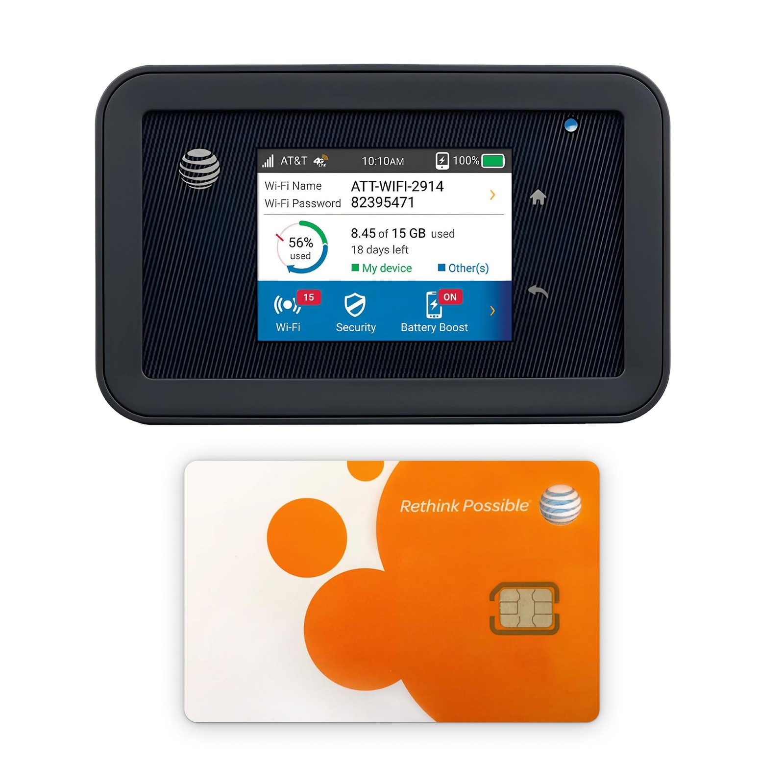 AT&T Unite Explore AC815S, Unlocked Rugged 4G LTE Mobile Hotspot, Up to 450 M...