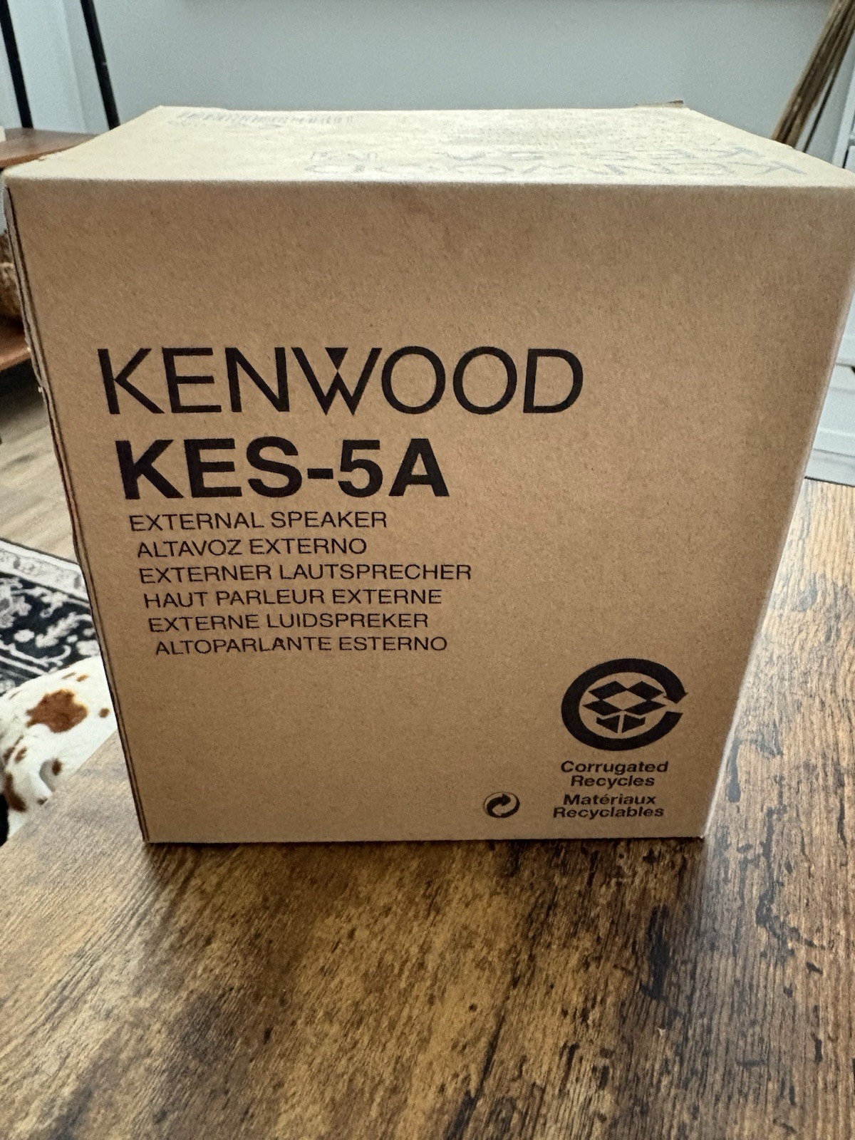 Kenwood Original KES-5 External Mobile Speaker w/ Bracket 🔥New/Open Box🔥