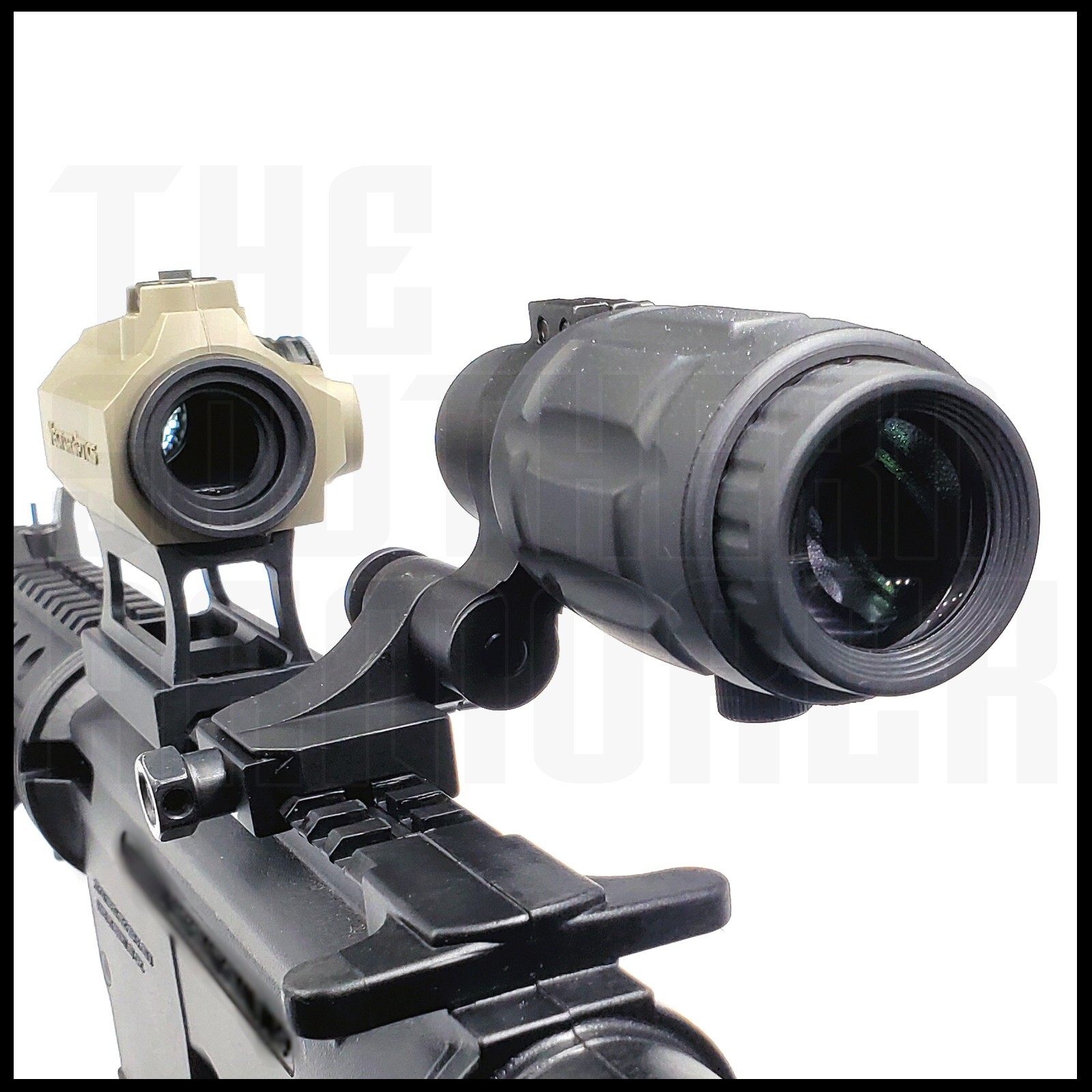 VECTOR OPTICS TACTICAL 4X MAGNIFIER SCOPE FOR RED DOT SIGHTS FLIP TO SIDE MOUNT