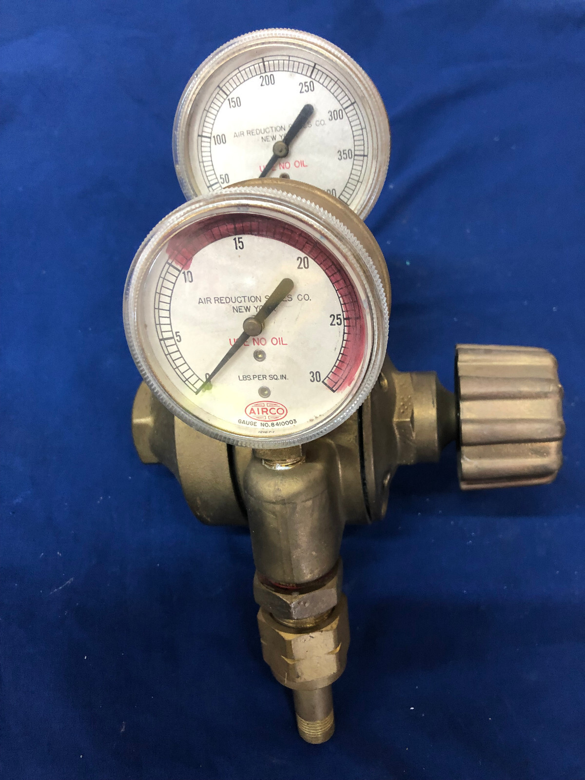 AIRCO Air Reduction Regulator - Double Gauge - Good Condition - Used