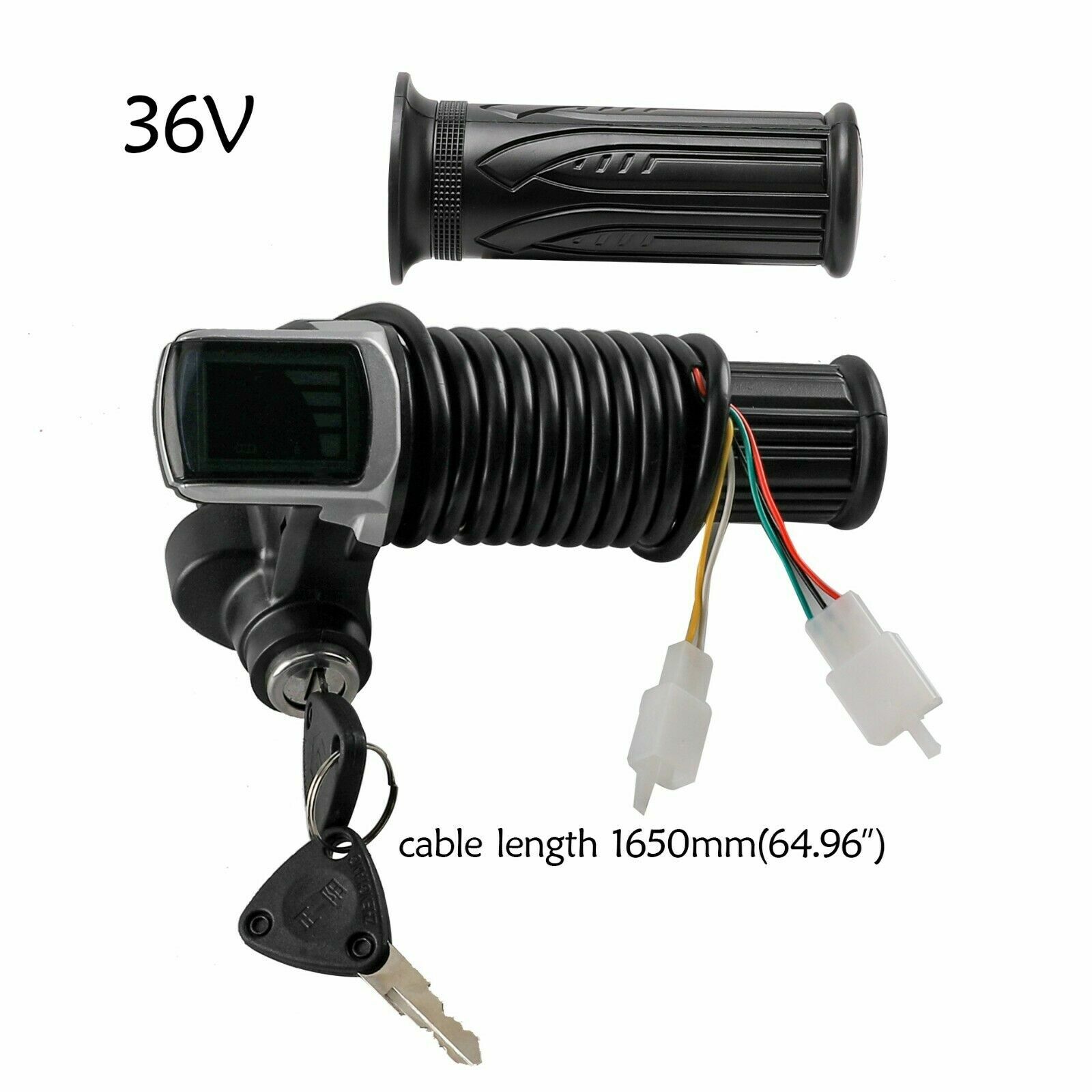 36V 500W Speed Brush Controller & Throttle Switch Lock for E-scooter Bicycle ATV