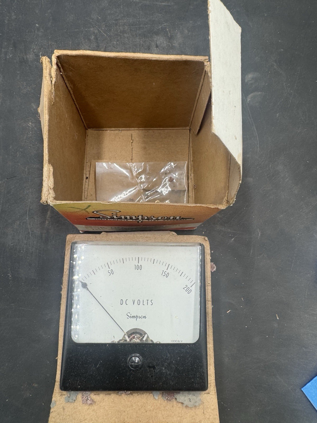 Simpson 25-0-25 DC Microamps Model 1327 Meter Movement Cat. #4420 NOS