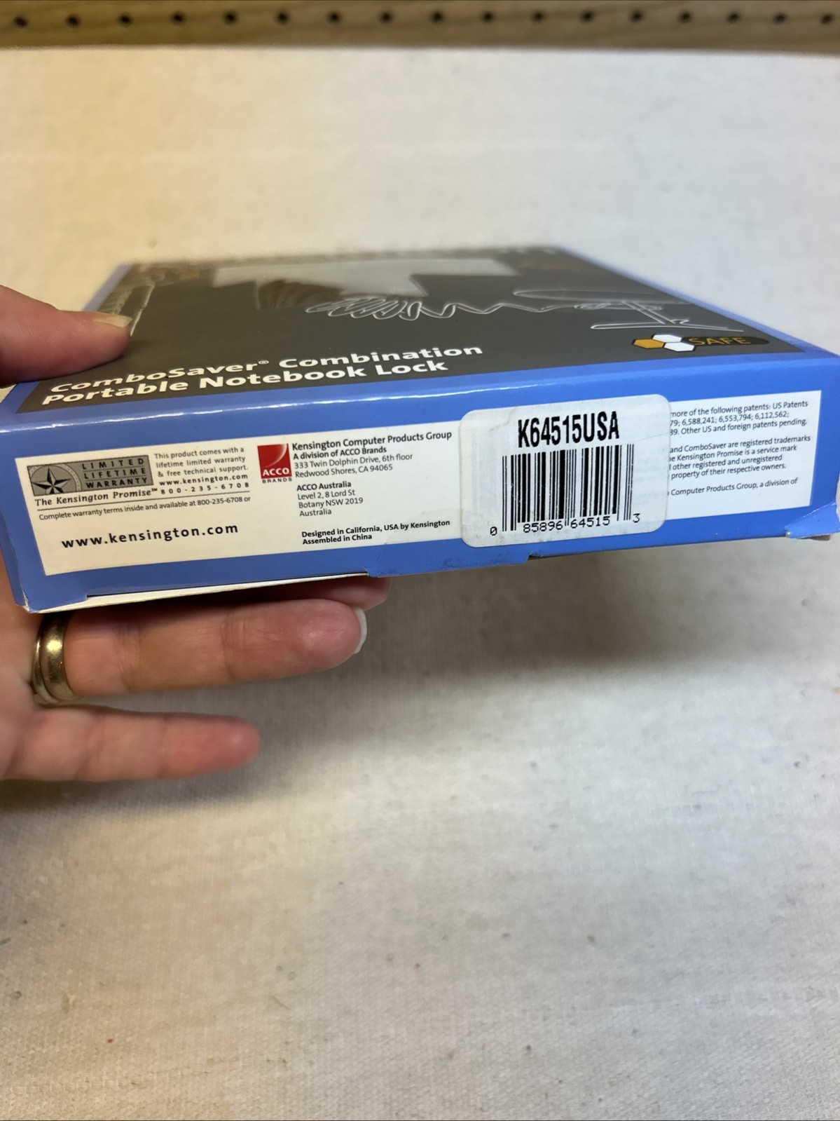 Kensington Self Coiling Combination Portable Notebook Lock #K64515