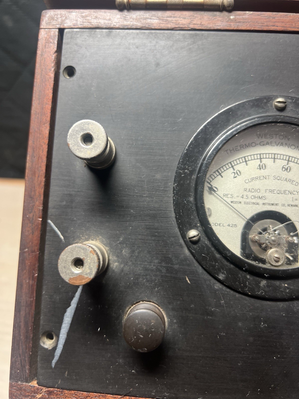 Rare Weston Electrical current Instrument Galvanometer Vintage box case 425