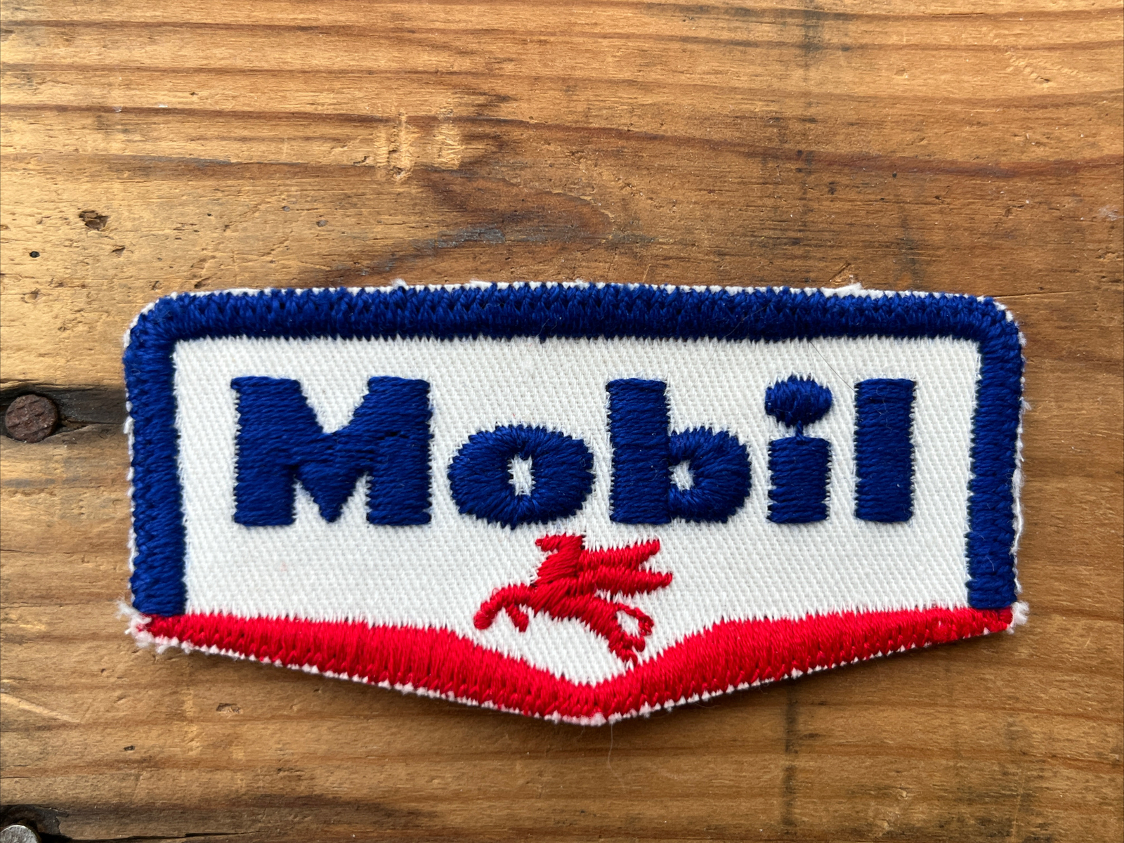 Vintage Mobil Pegasus Service Attendant Gas Oil Uniform 3 1/2” Patch NOS-Sew-On