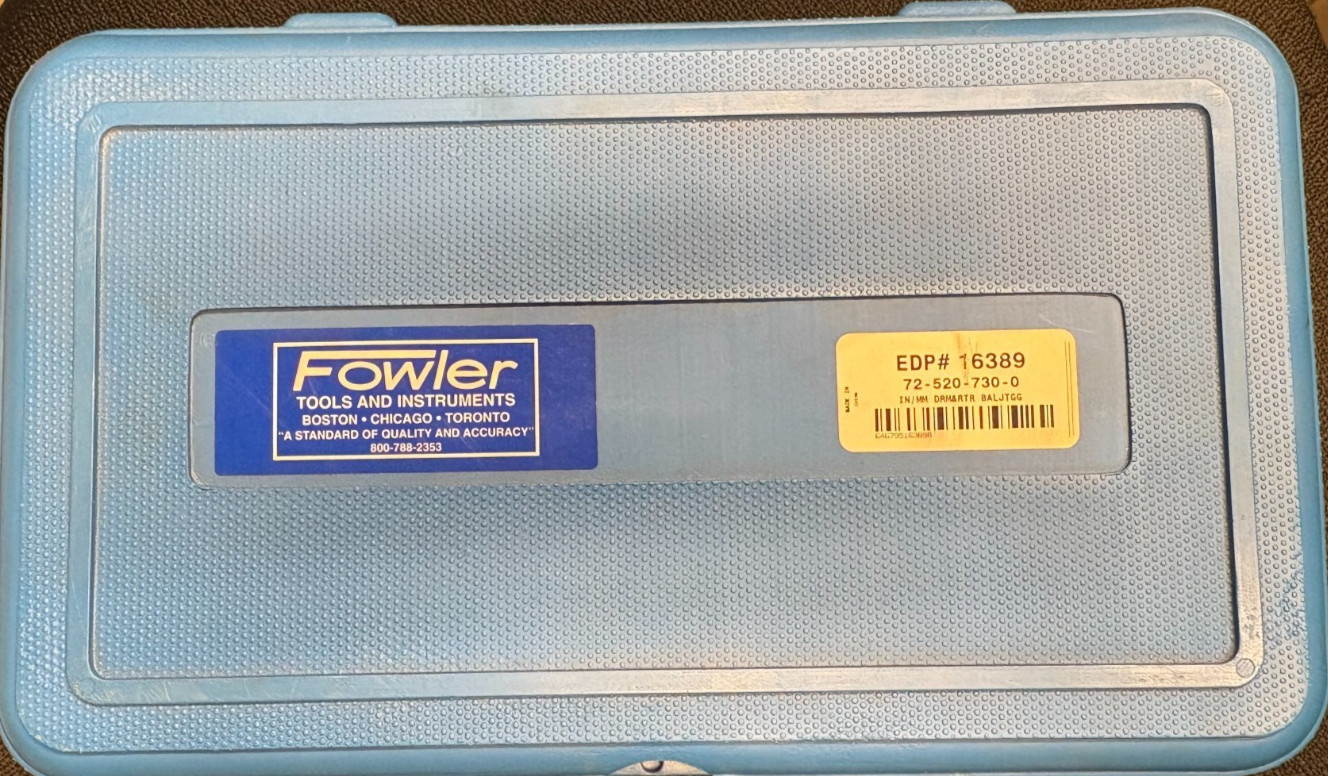 Fowler High Precision Dial #72-520-757-0