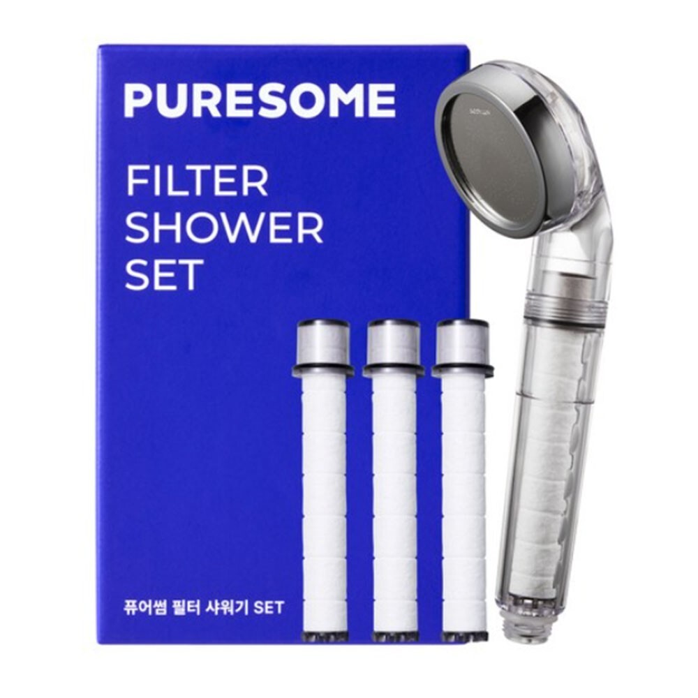 Bodyluv Puresome Shower Head with 1 Pack of 3 Filter Replacement Catridge