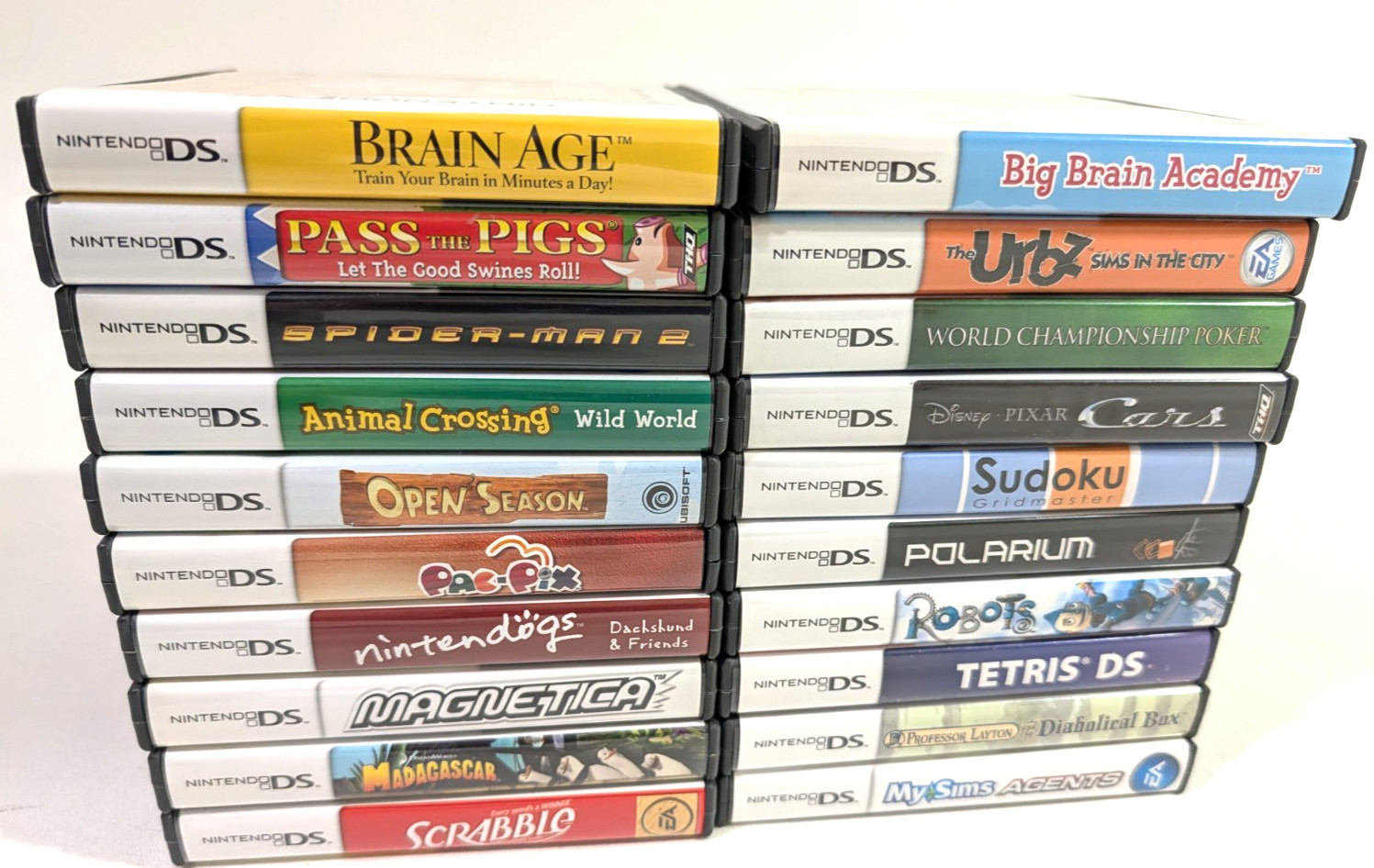 Lot Of 20 CASES For Nintendo DS Cartridges Games CASES ONLY