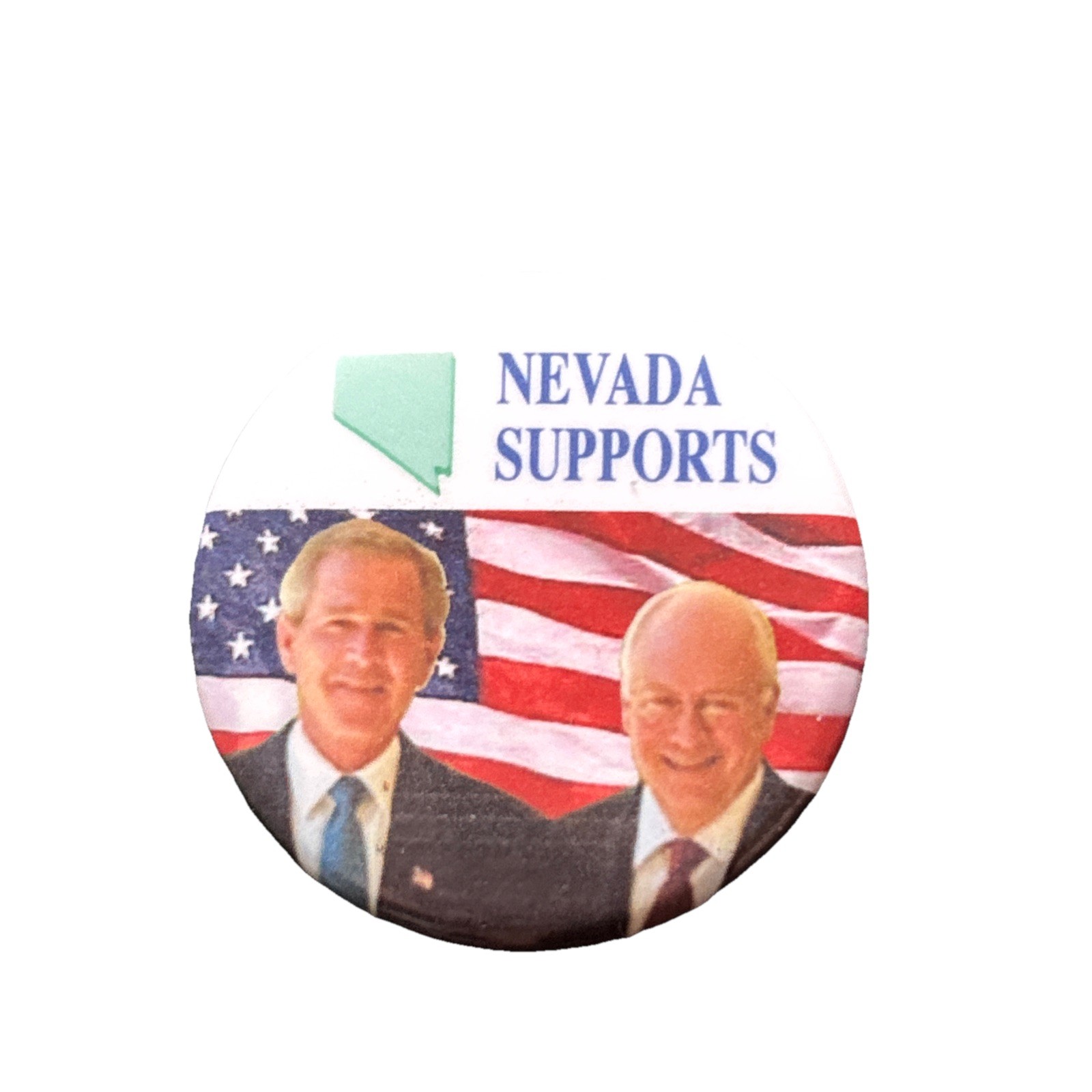 2004 George W. Bush for President Nevada 50 State Pin 1.75" Button Cheney