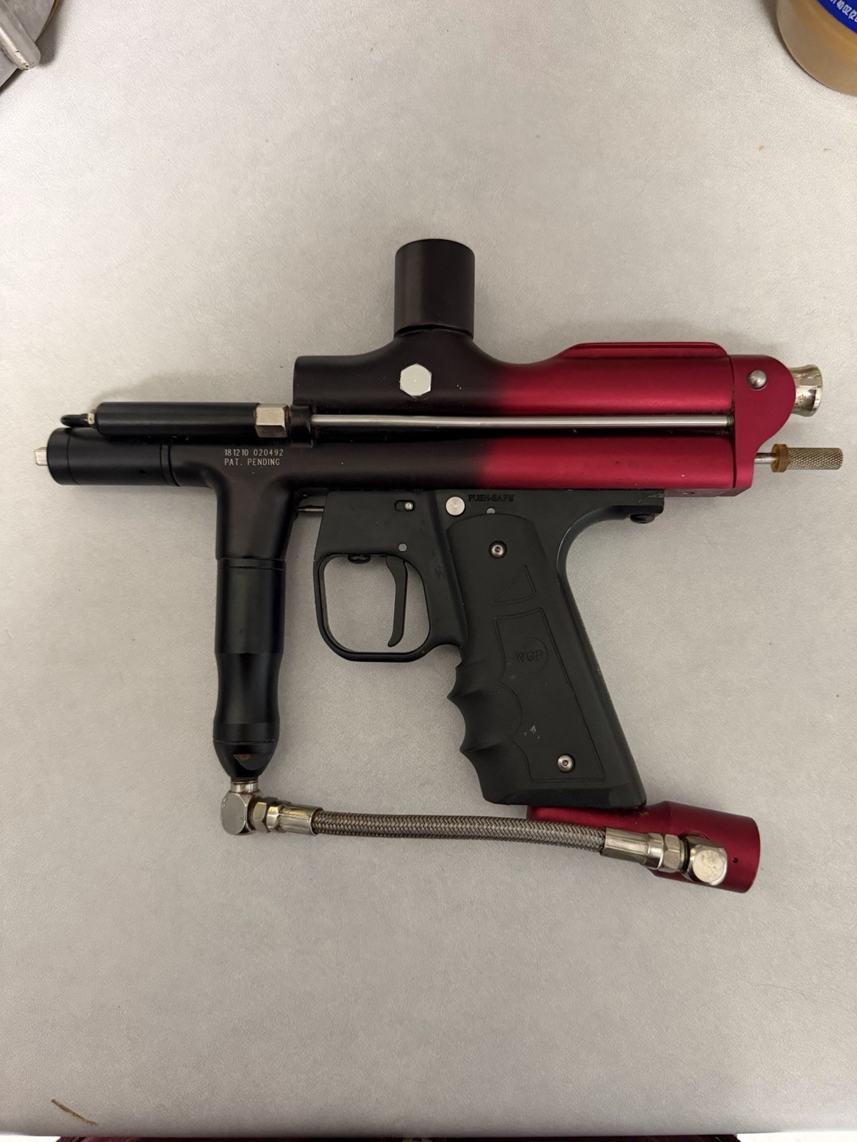 WGP Trilogy Autococker Paintball Marker Black/Red Untested