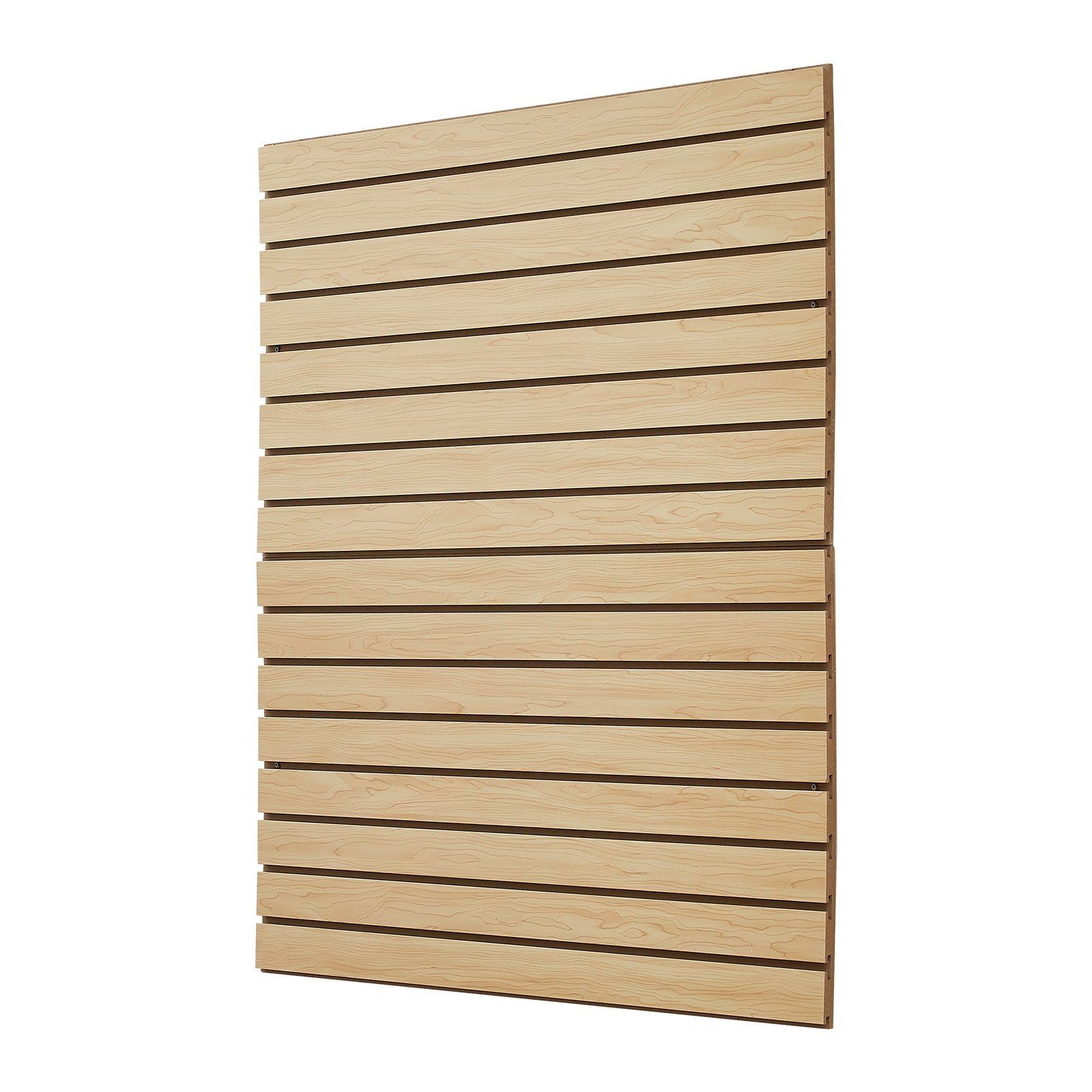 4x4ft Streamlined 25lb Functional Slat Wall Paneling 18mm MDF 3in Slot