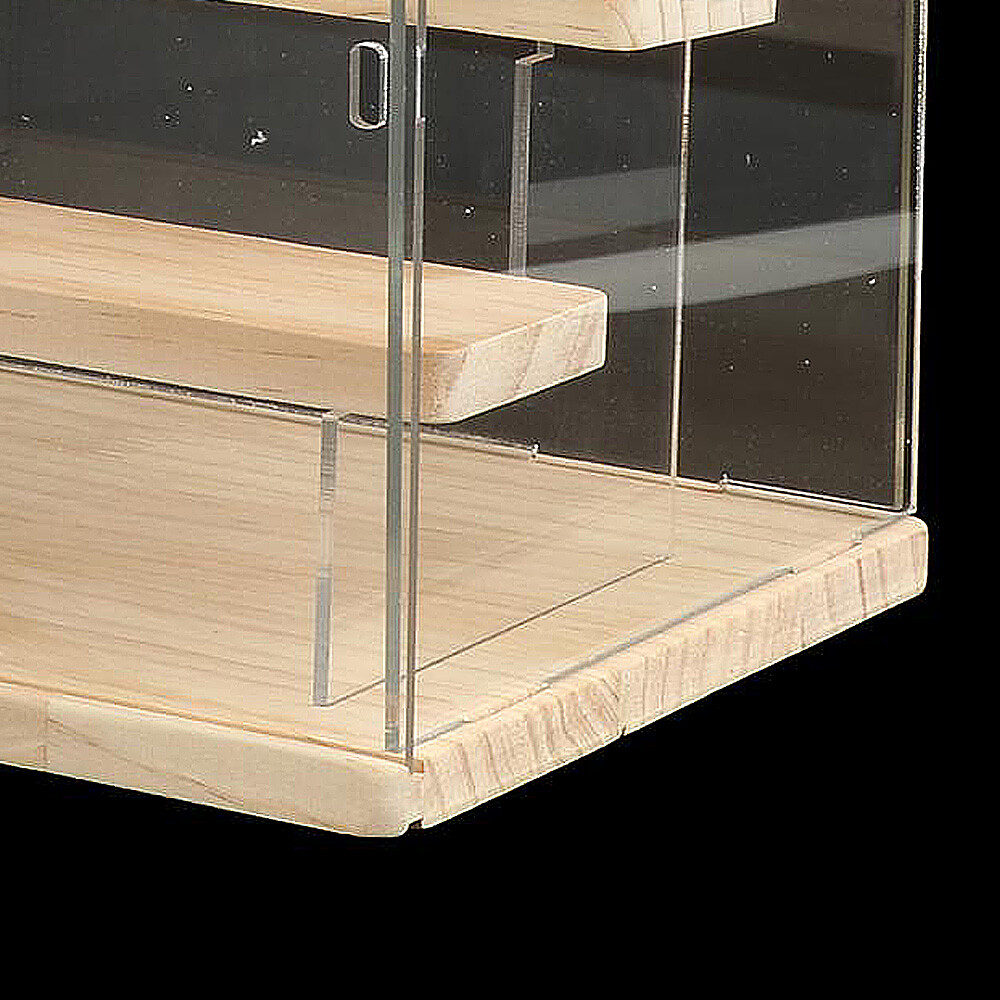4 Layer Stairs Acrylic Display Case Clear Box Showcase Storage Box Dust-proof